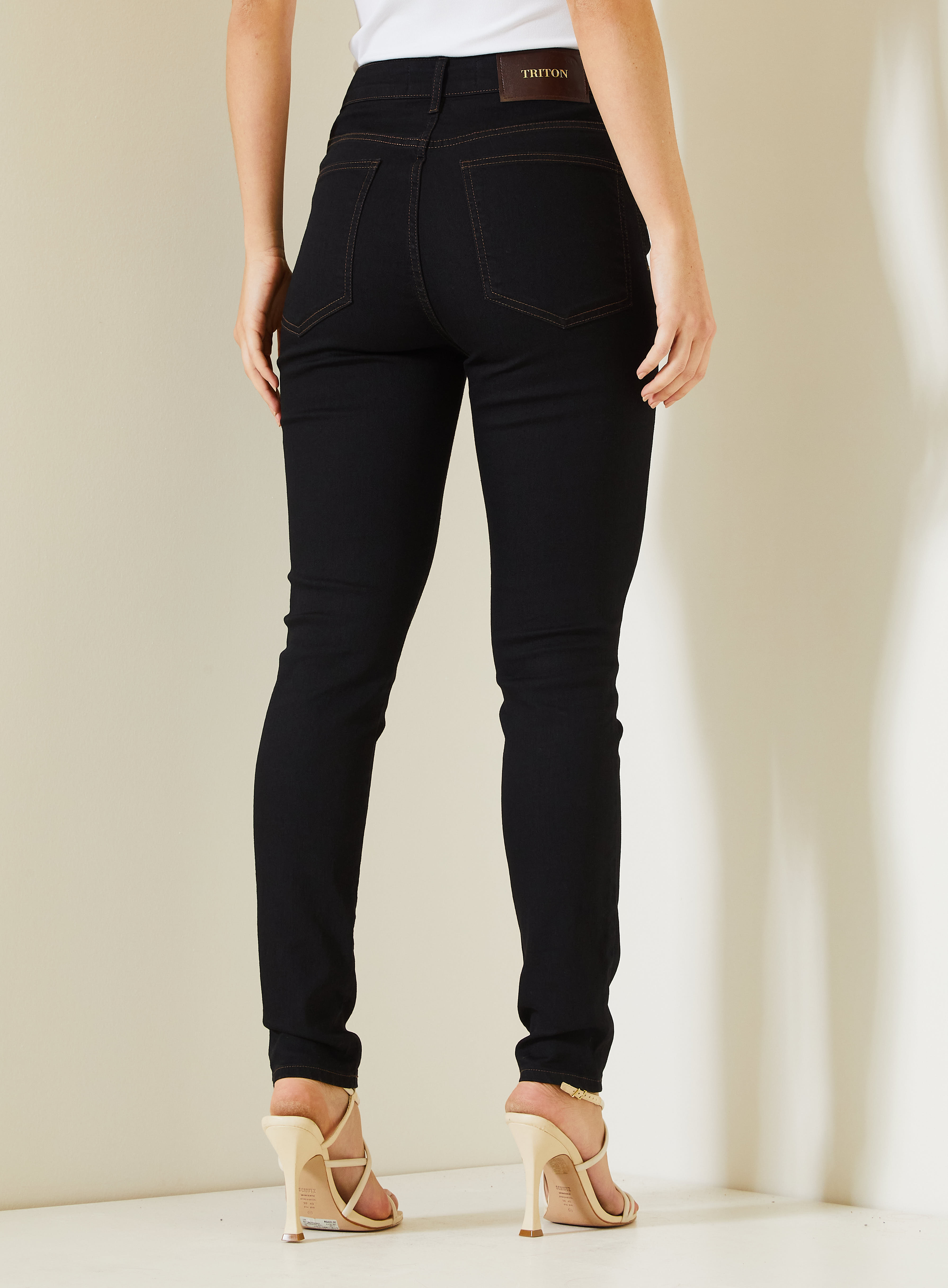 CALÇA JEANS GISELE 38 IND.PRETO