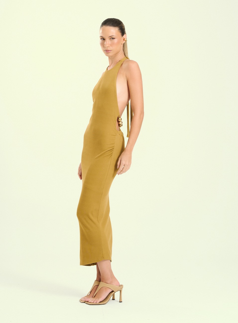 VESTIDO OPEN GG PRETO