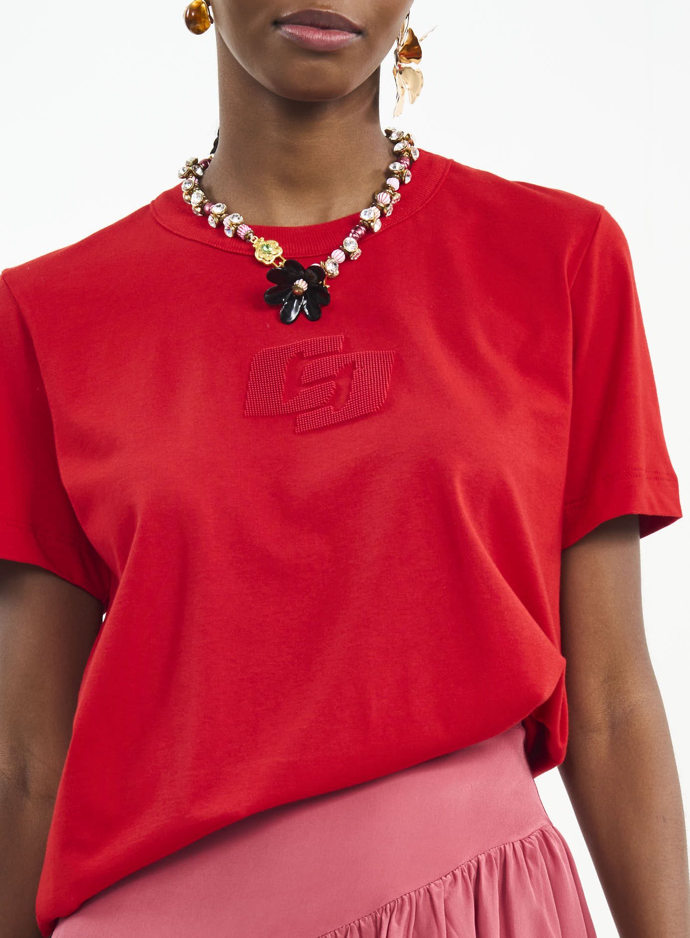 CAMISETA COLCCI PP VERMELHO SPARKLY