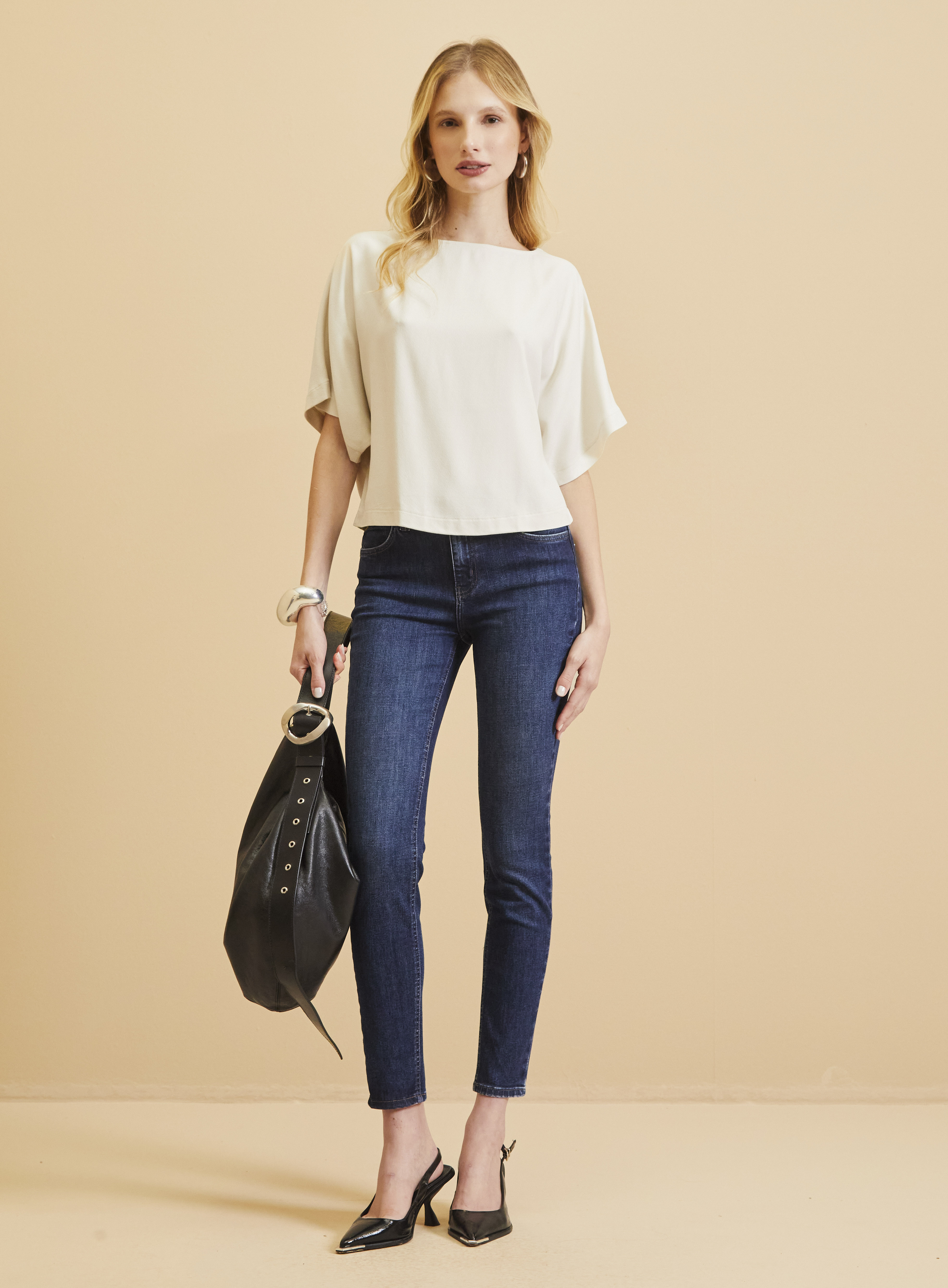 CALÇA JEANS MARISA 2 CIGARRETE 38 INDIGO
