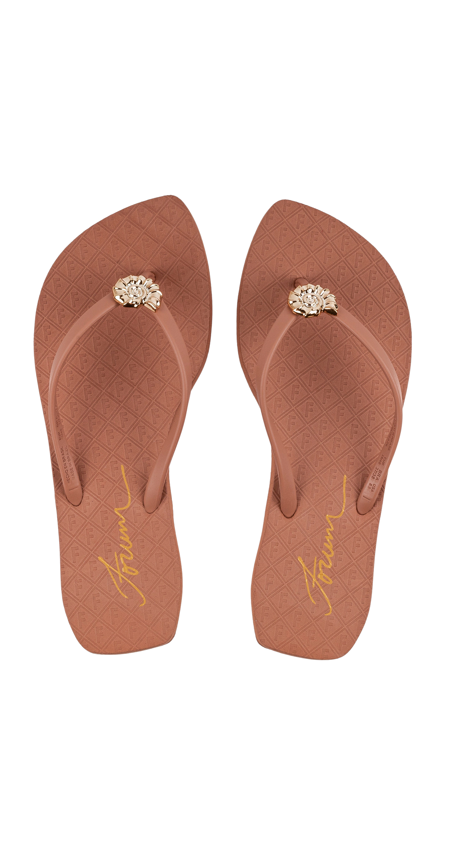 CHINELO FEM FORUM SHELL 35-36 MARROM ANIS