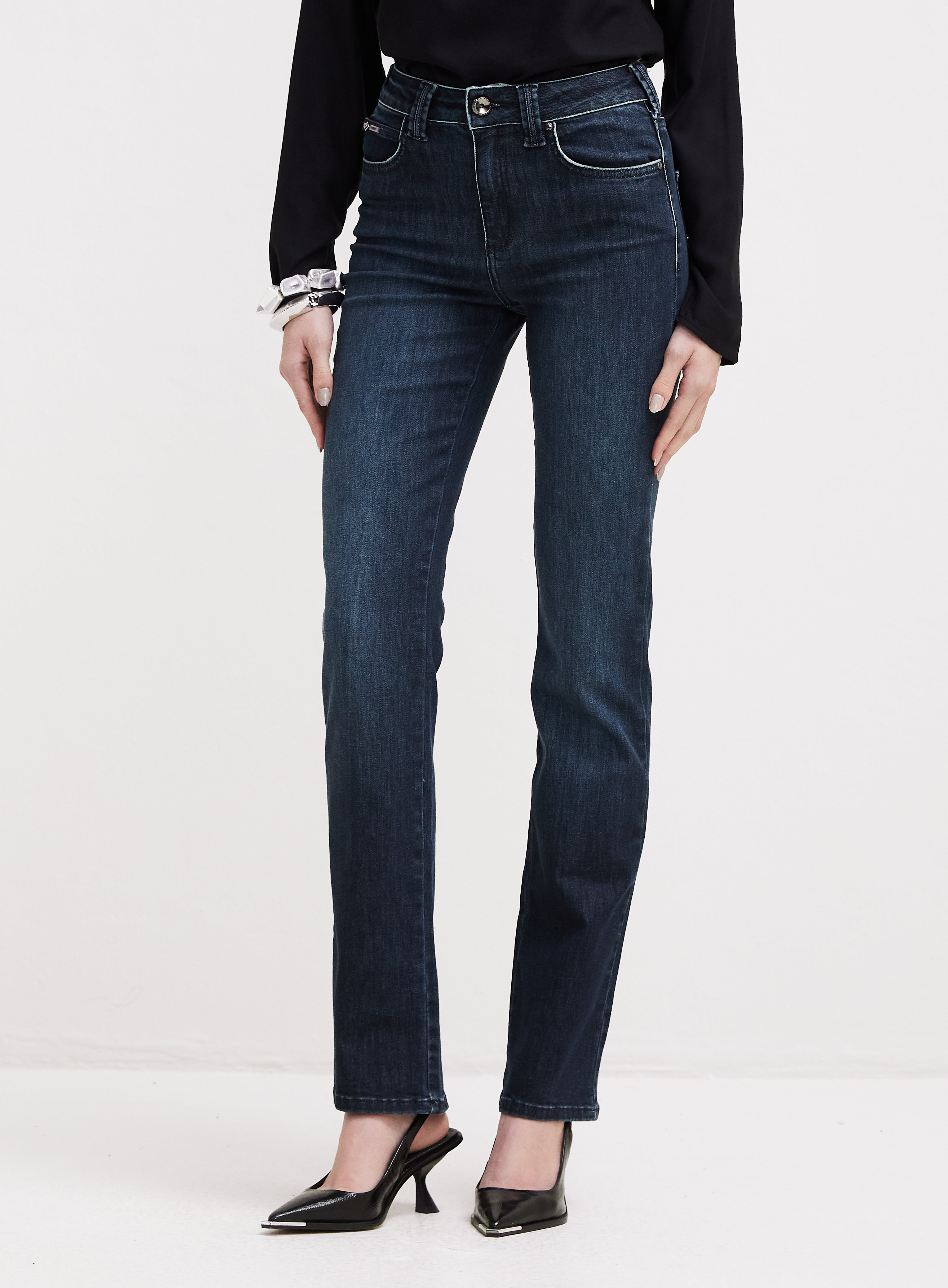 CALÇA JEANS MARISA 2 SLIM 38 INDIGO