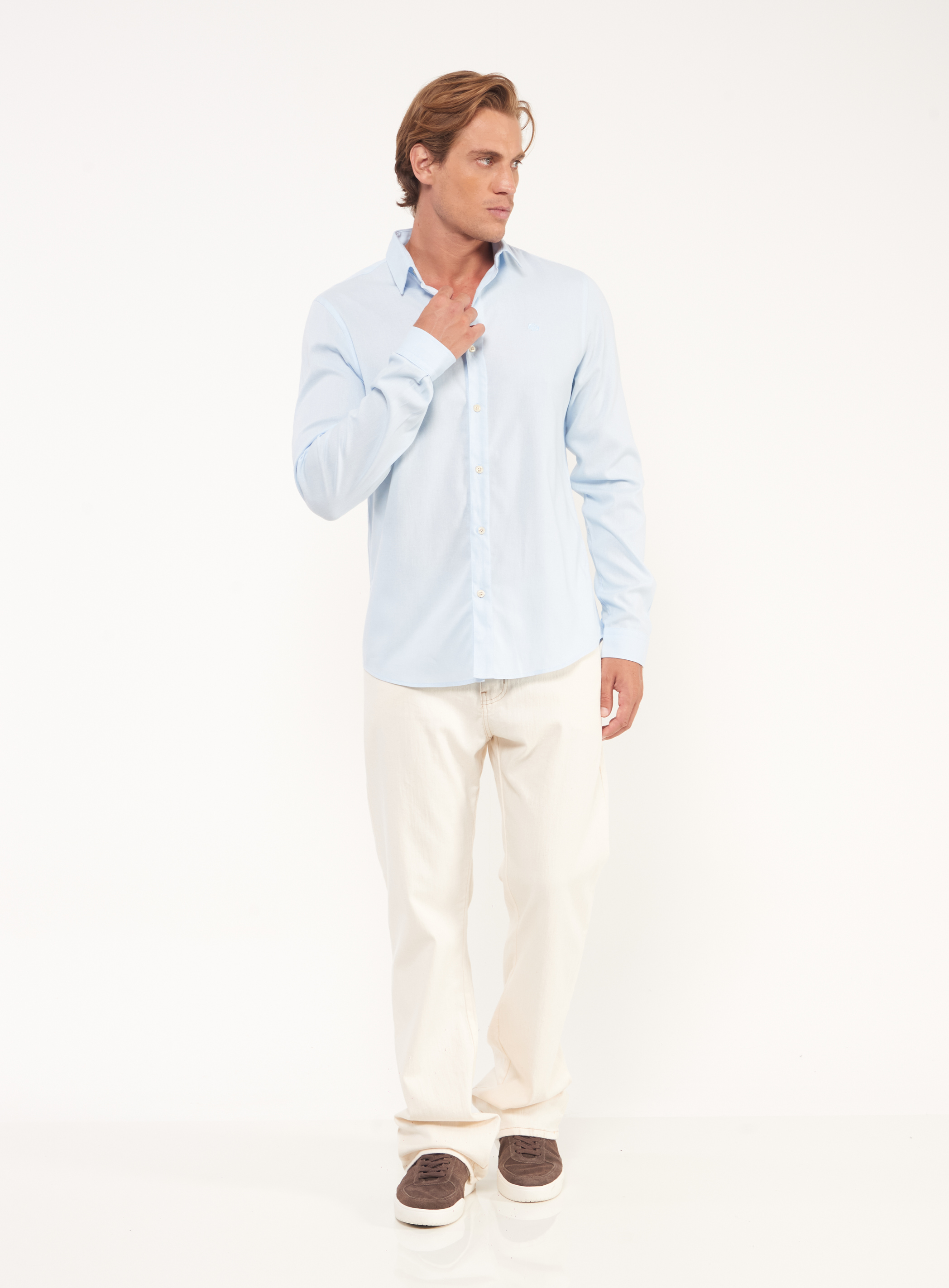 CAMISA LINHO RELAX G AZUL ELÚREO