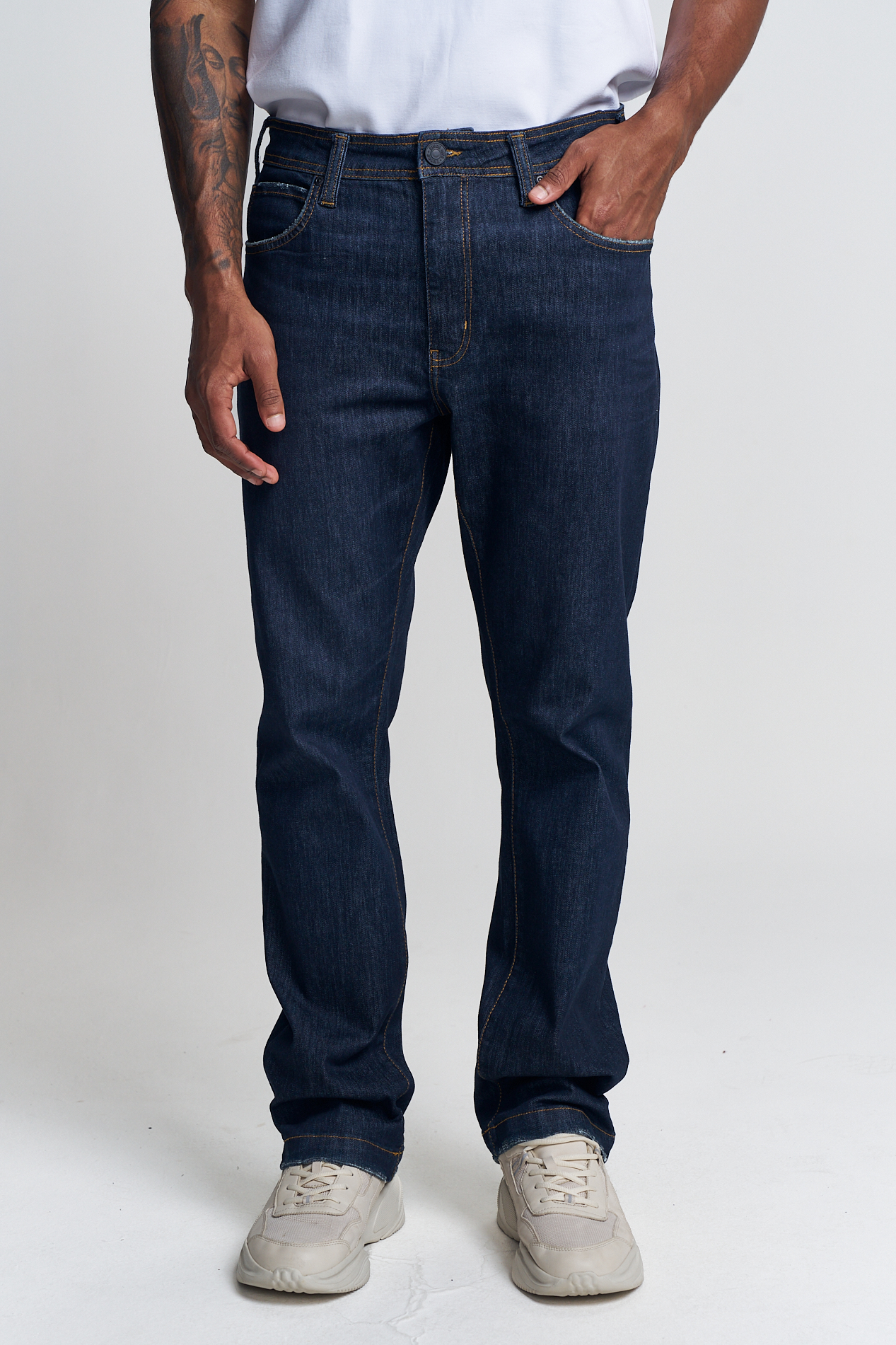 CALÇA JEANS LEO 42 INDIGO
