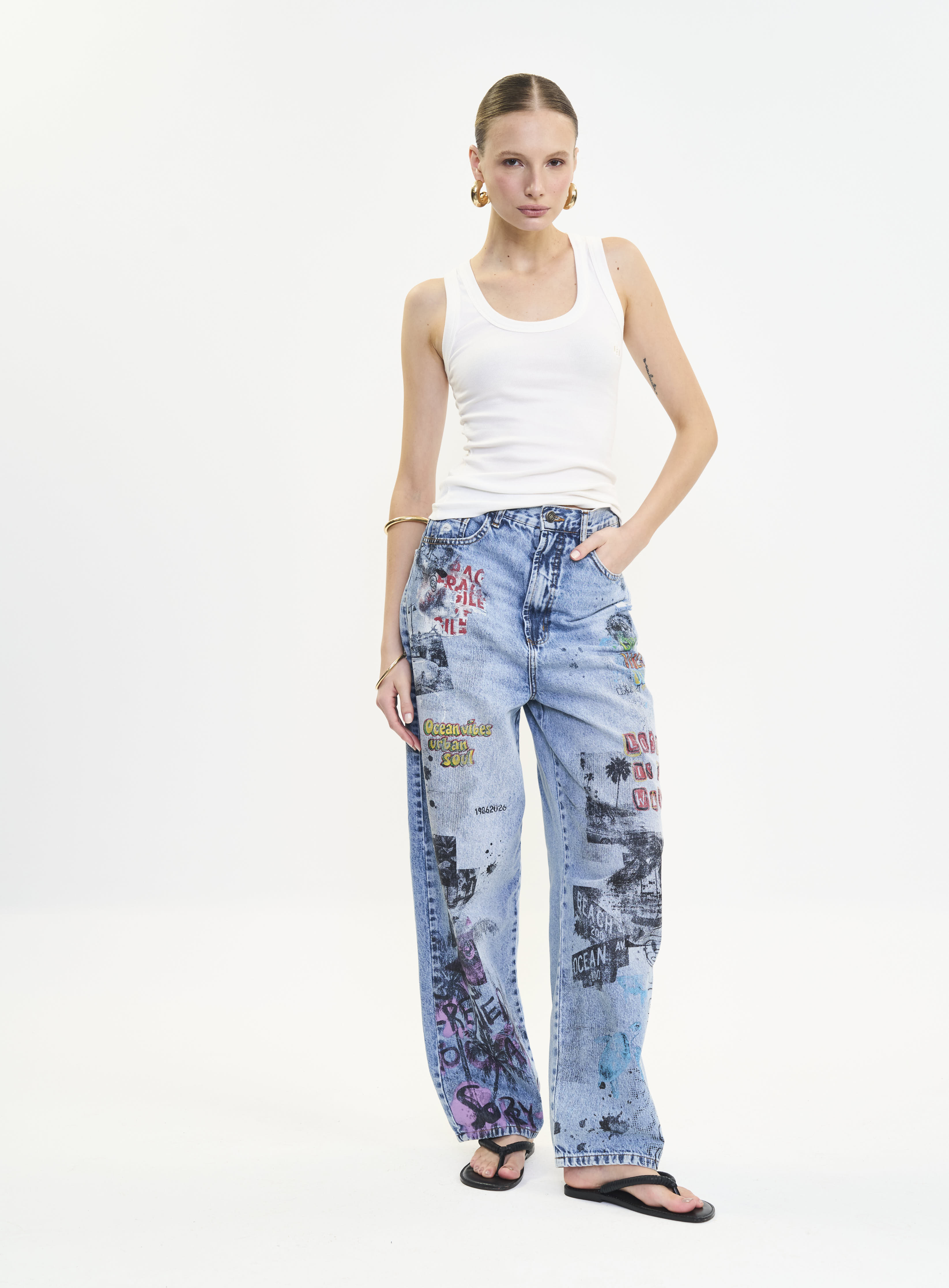 CALÇA JEANS LIVIA 36 INDIGO