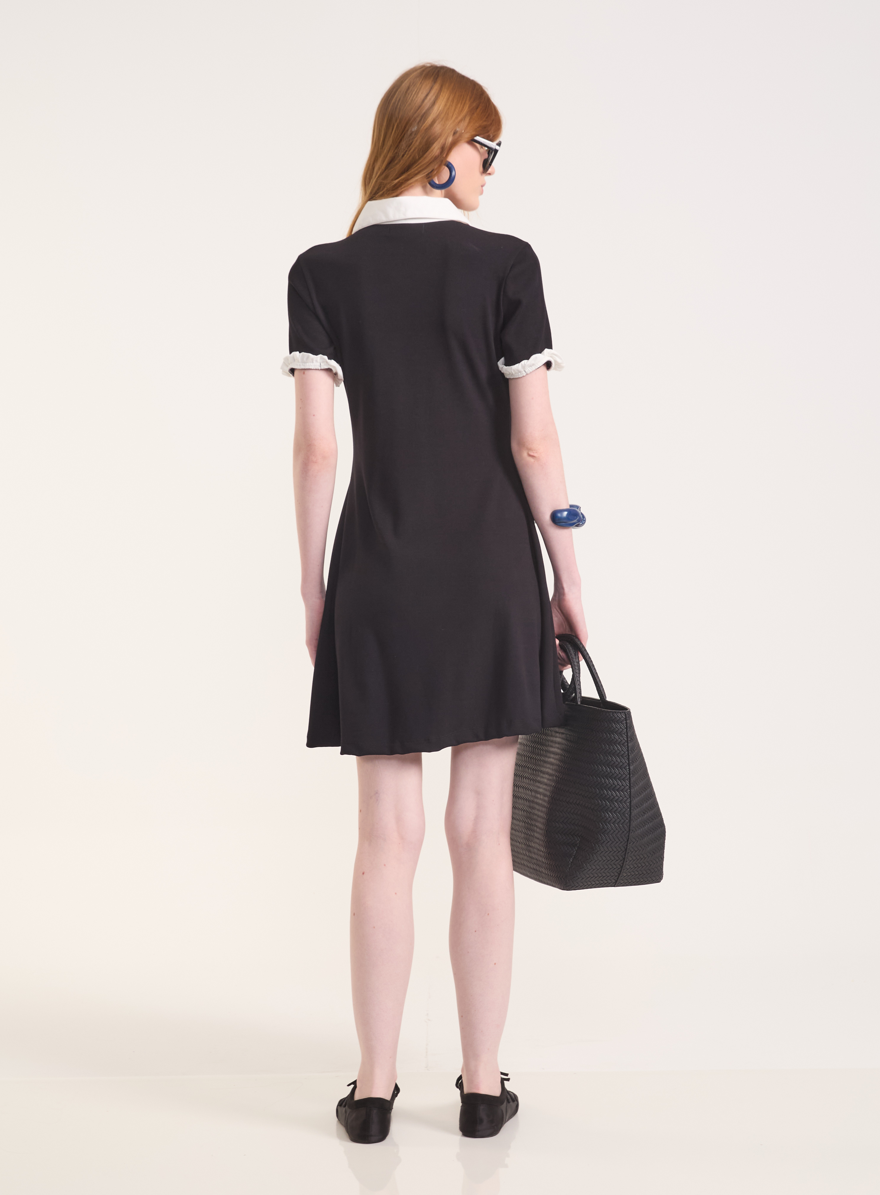 VESTIDO CANELADO PP PRETO