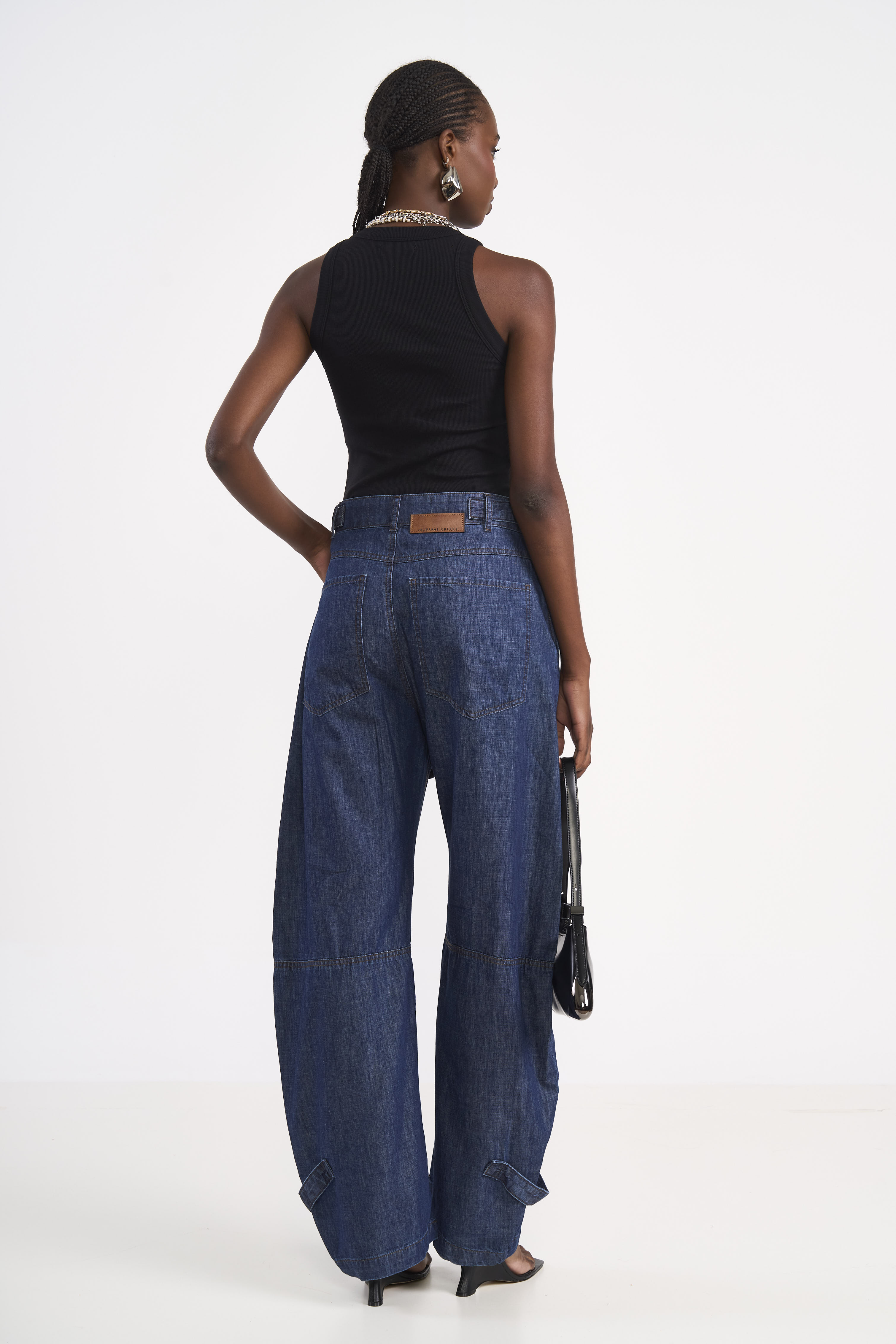 CALÇA JEANS LEONI LOW 34 INDIGO