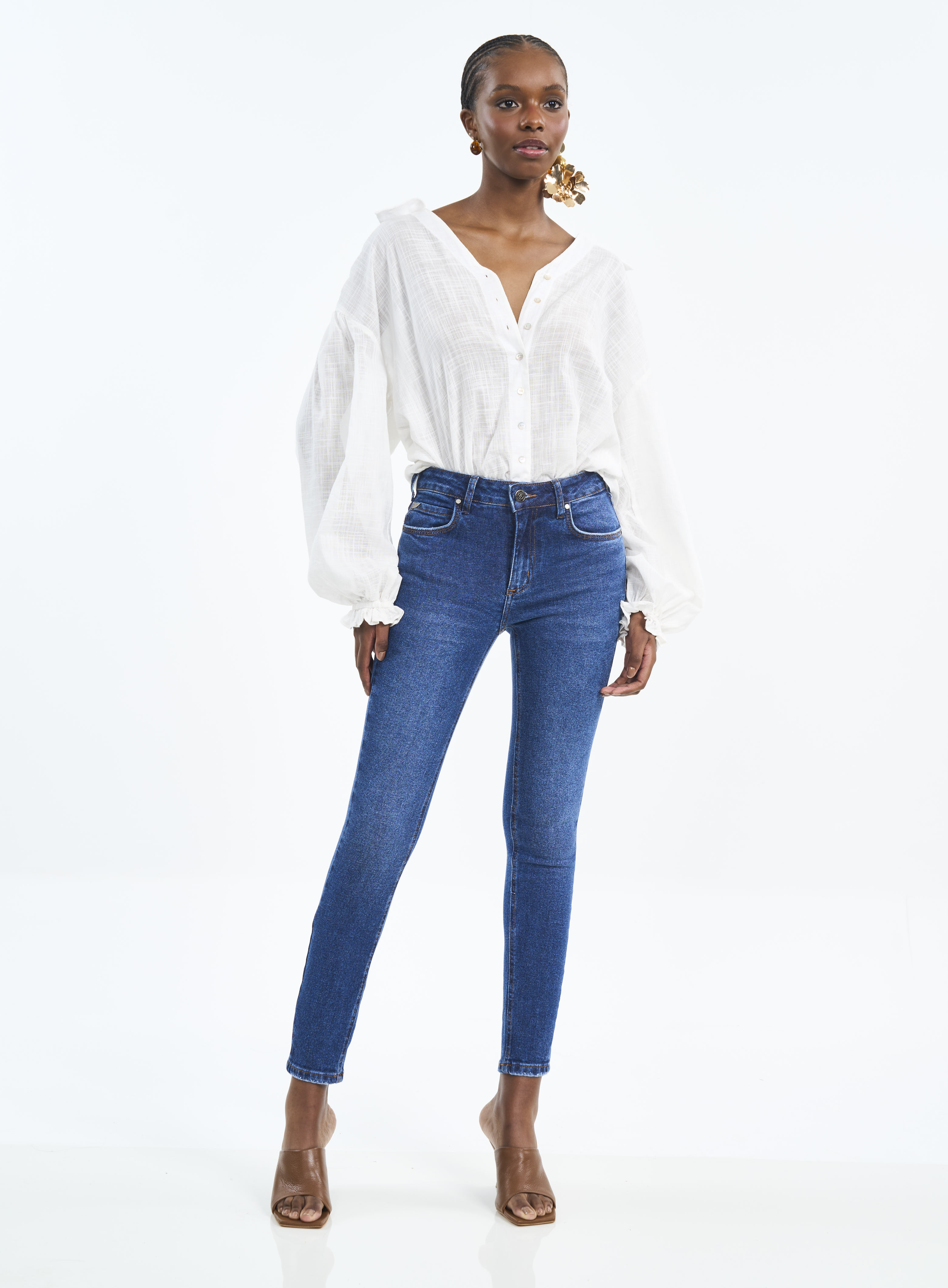 CALÇA JEANS BIA 46 INDIGO