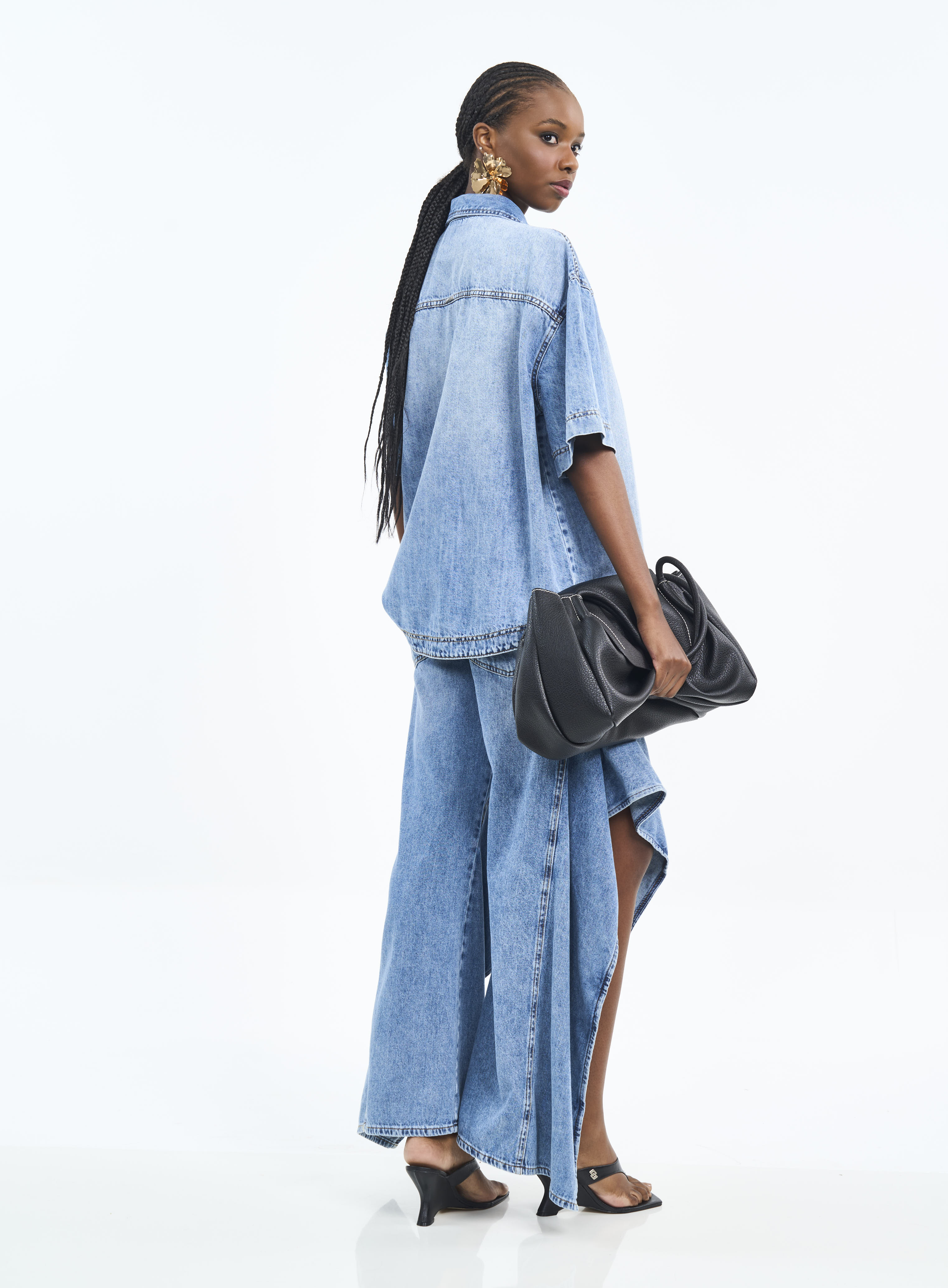 CALÇA JEANS LEONI LOW 36 INDIGO