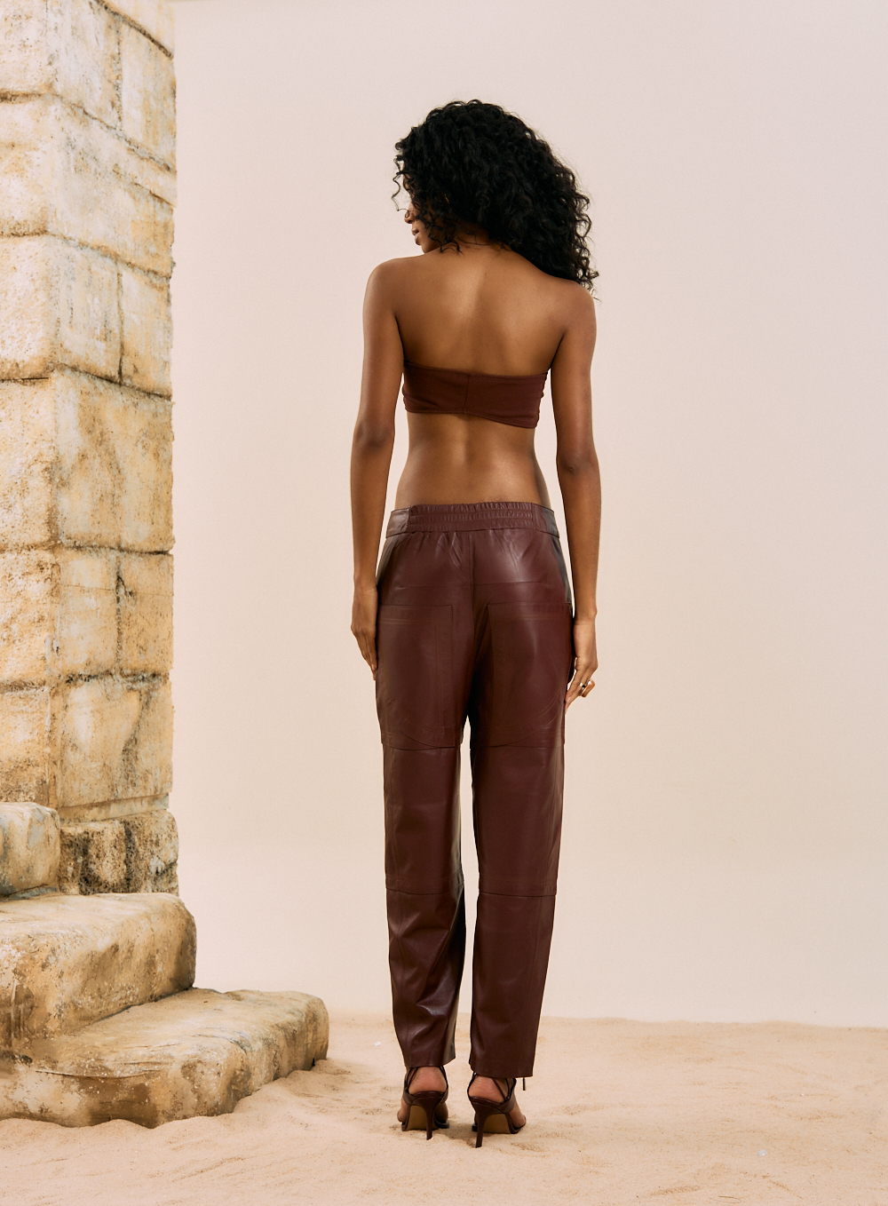 CALÇA DE COURO G BORDO INTENSITY