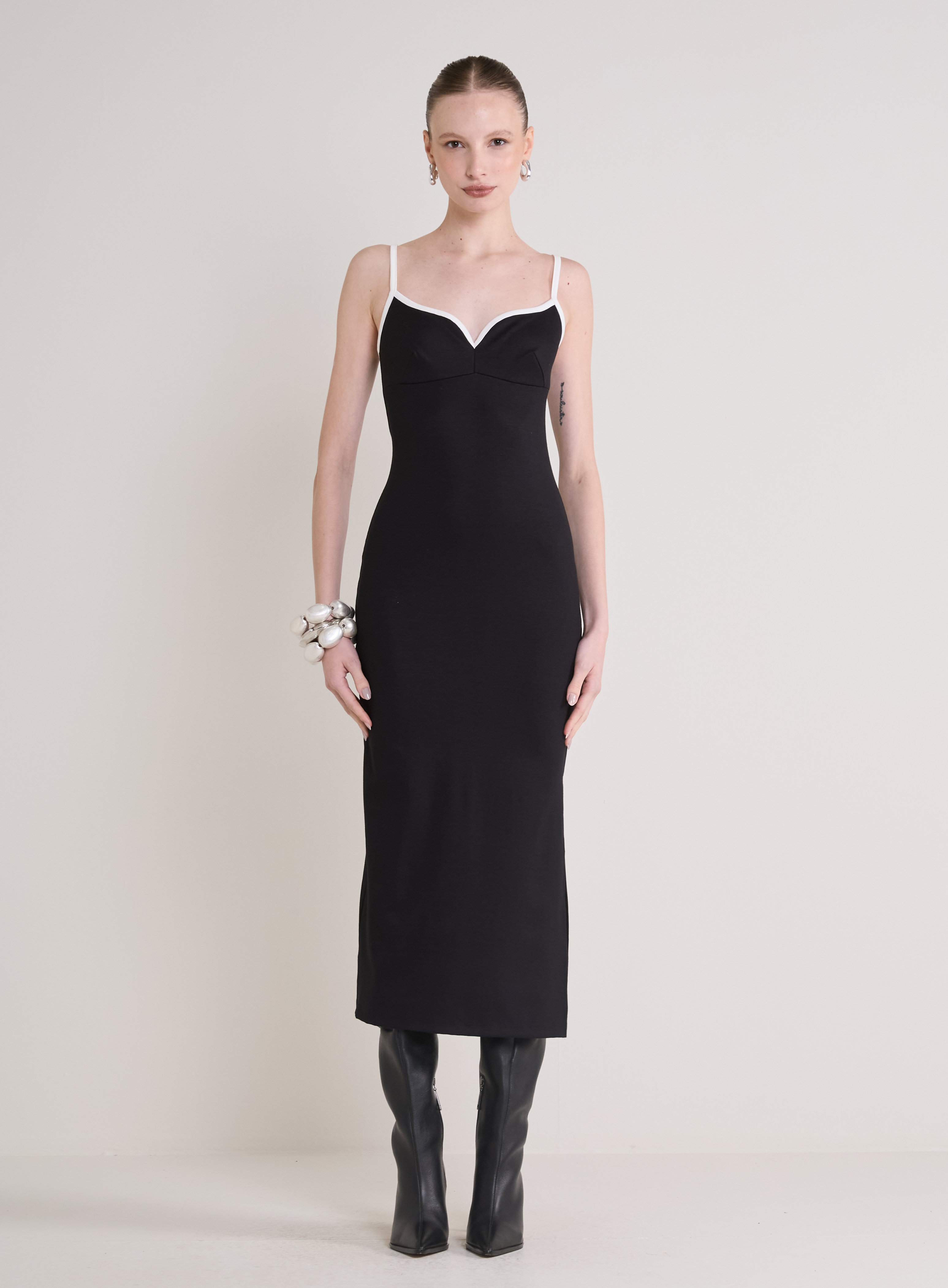 VESTIDO FORUM G PRETO/SHELL