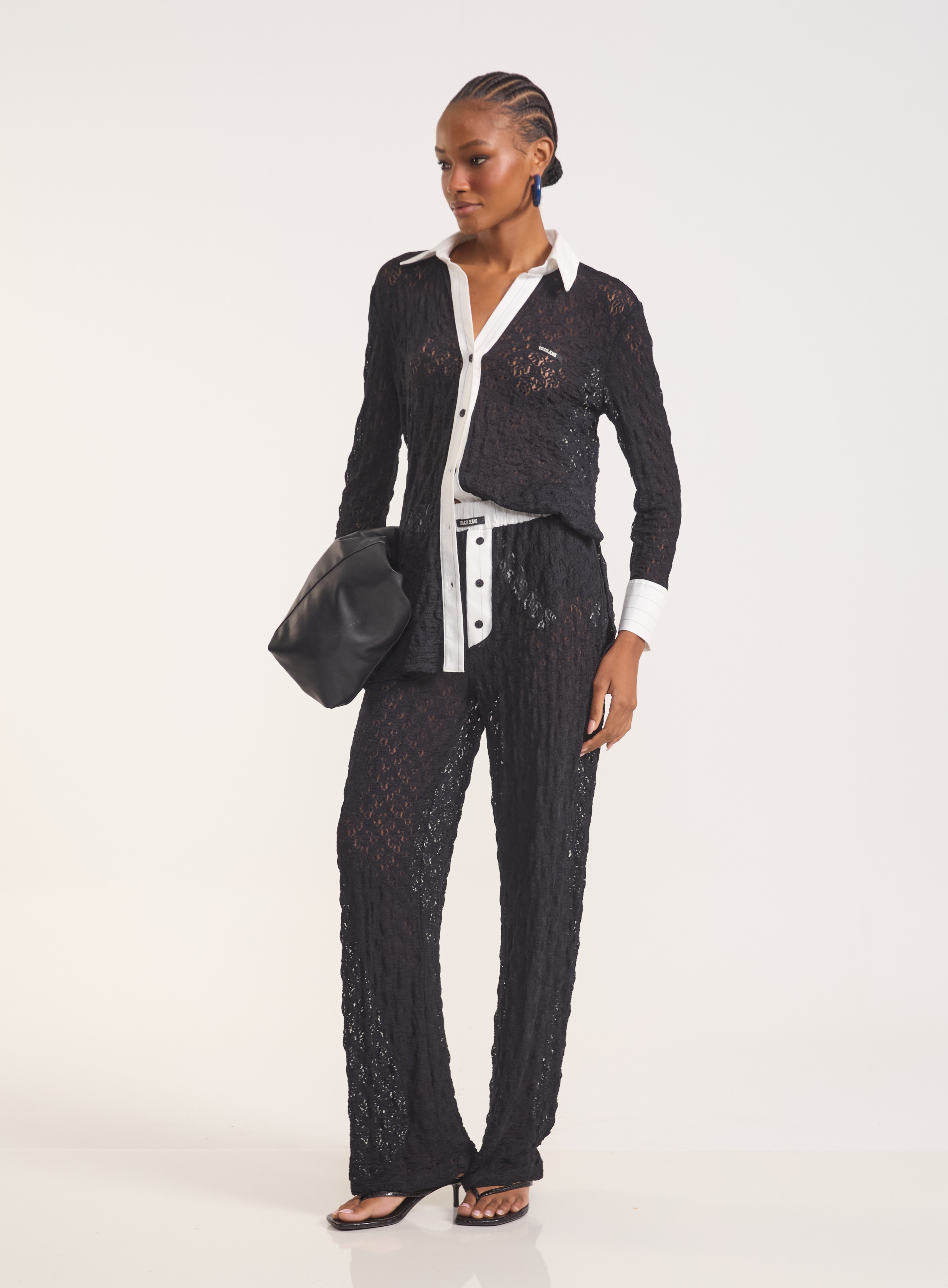 CAMISA RENDA M PRETO