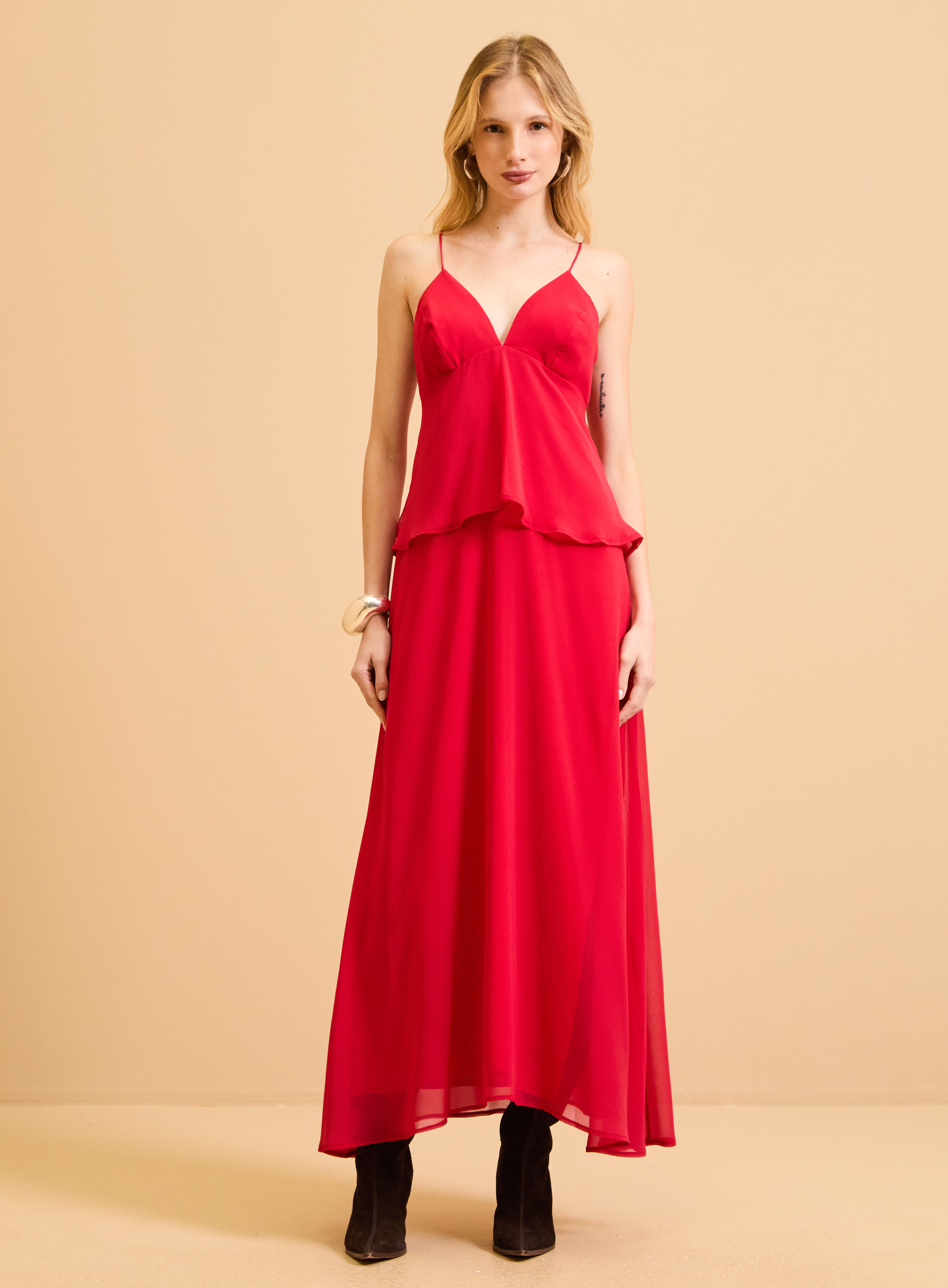 VESTIDO FORUM M VERMELHO SPARKL