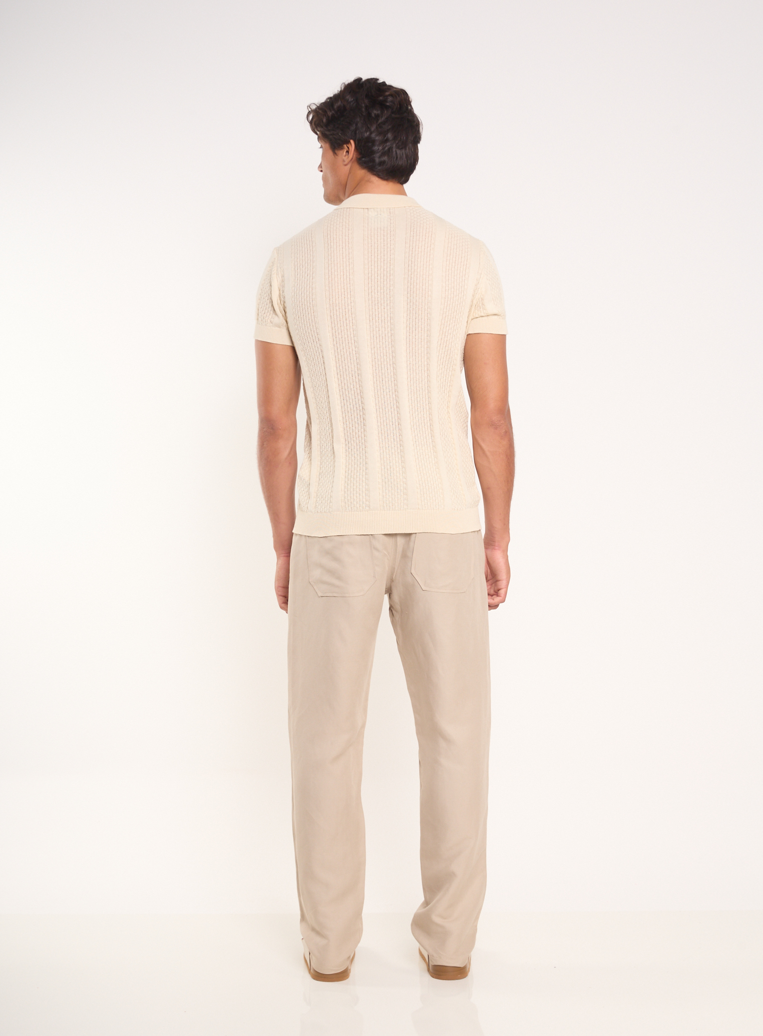 CALÇA LINHO G BEGE BISQUET