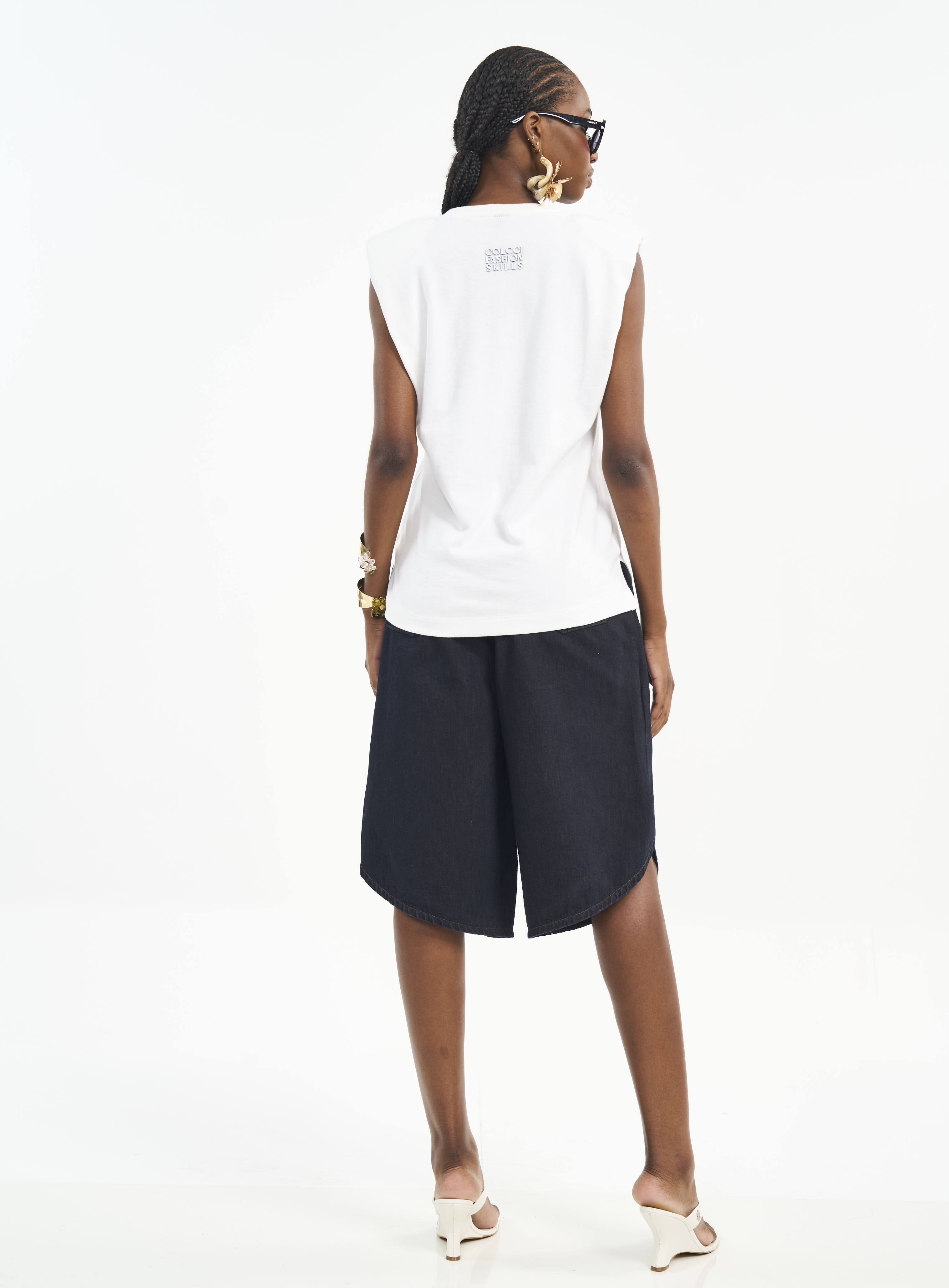 BERMUDA JEANS JOANA 34 INDIGO