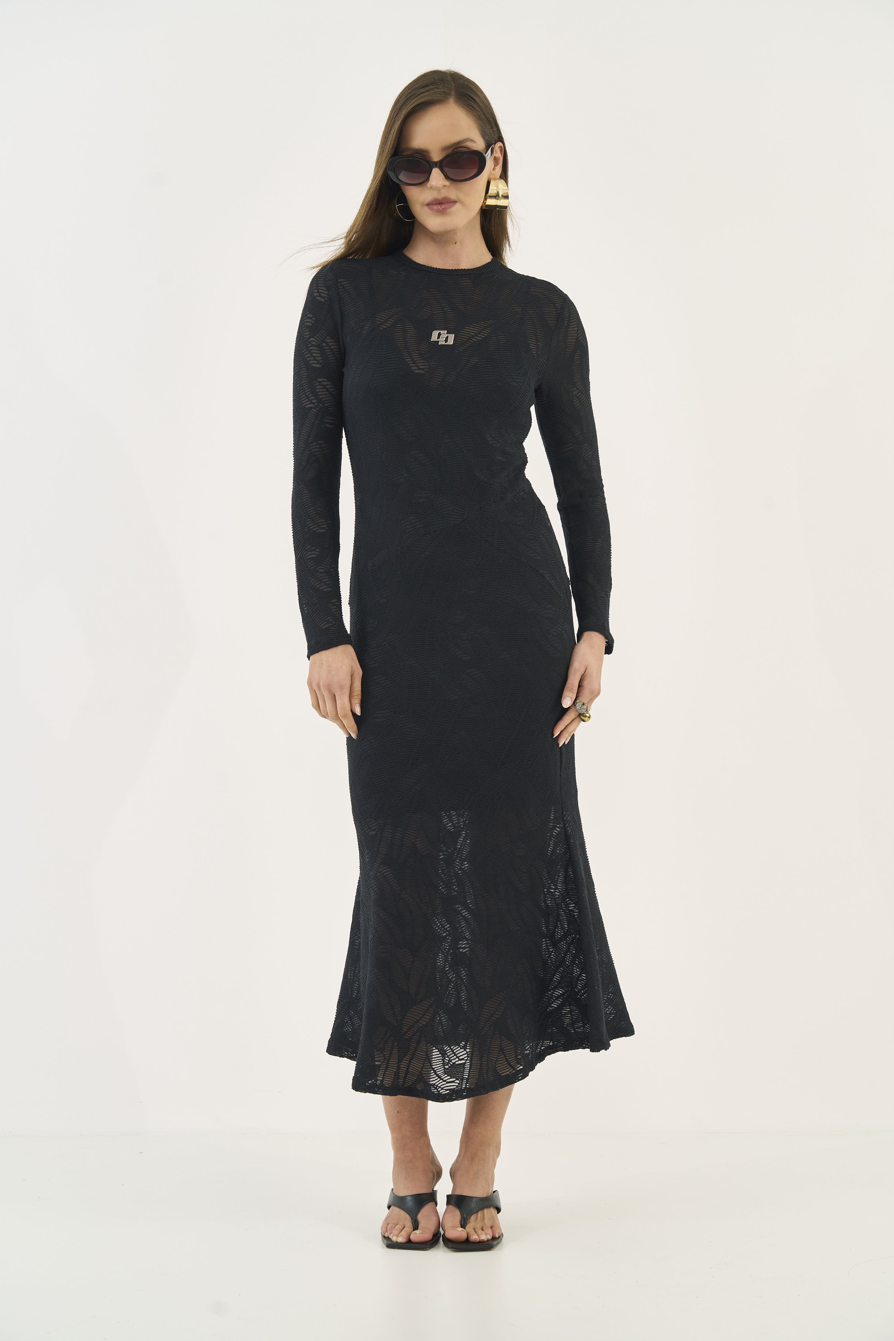 VESTIDO COLCCI G PRETO
