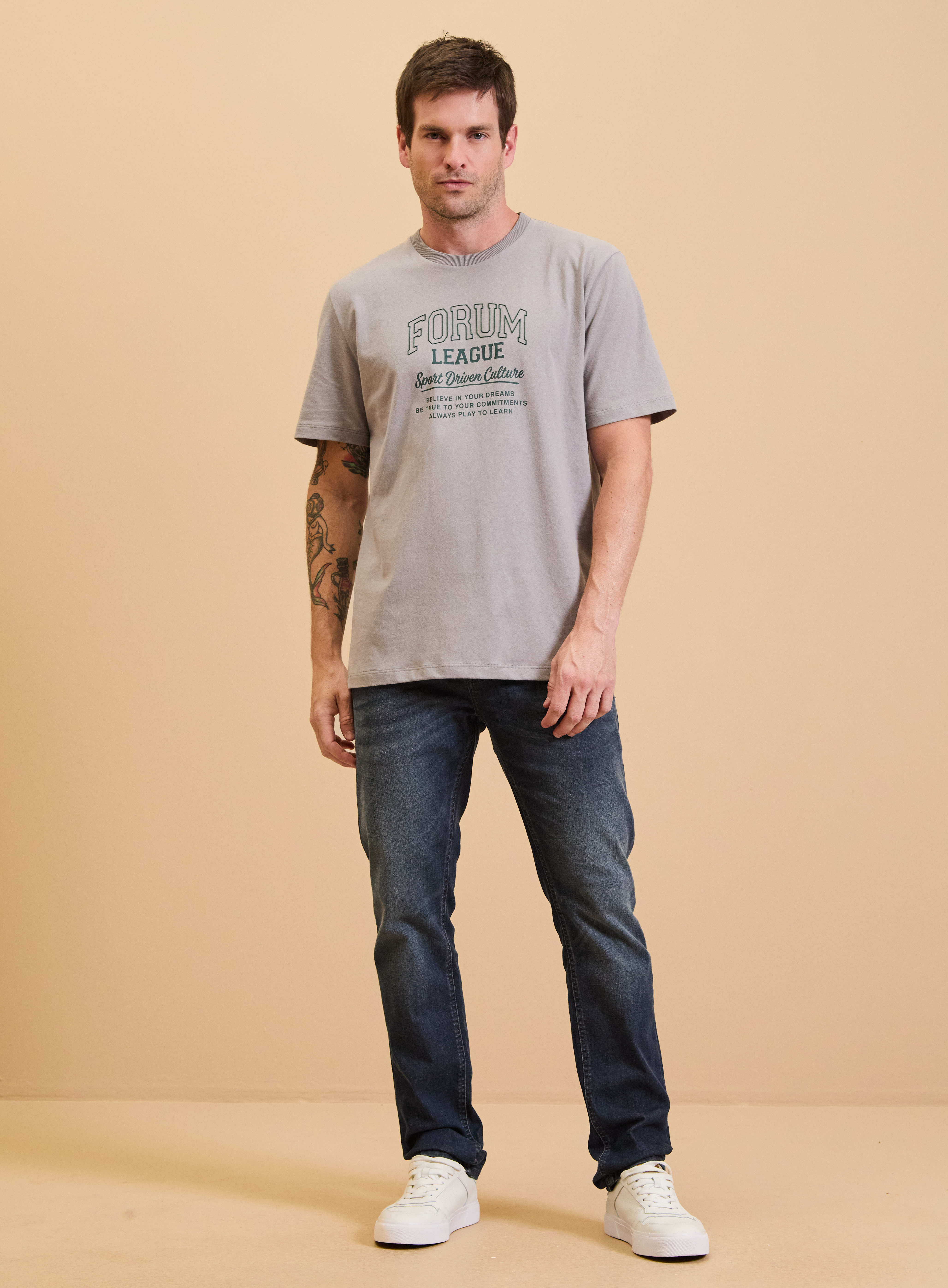 CAMISETA FORUM GG CINZA NIQUEL