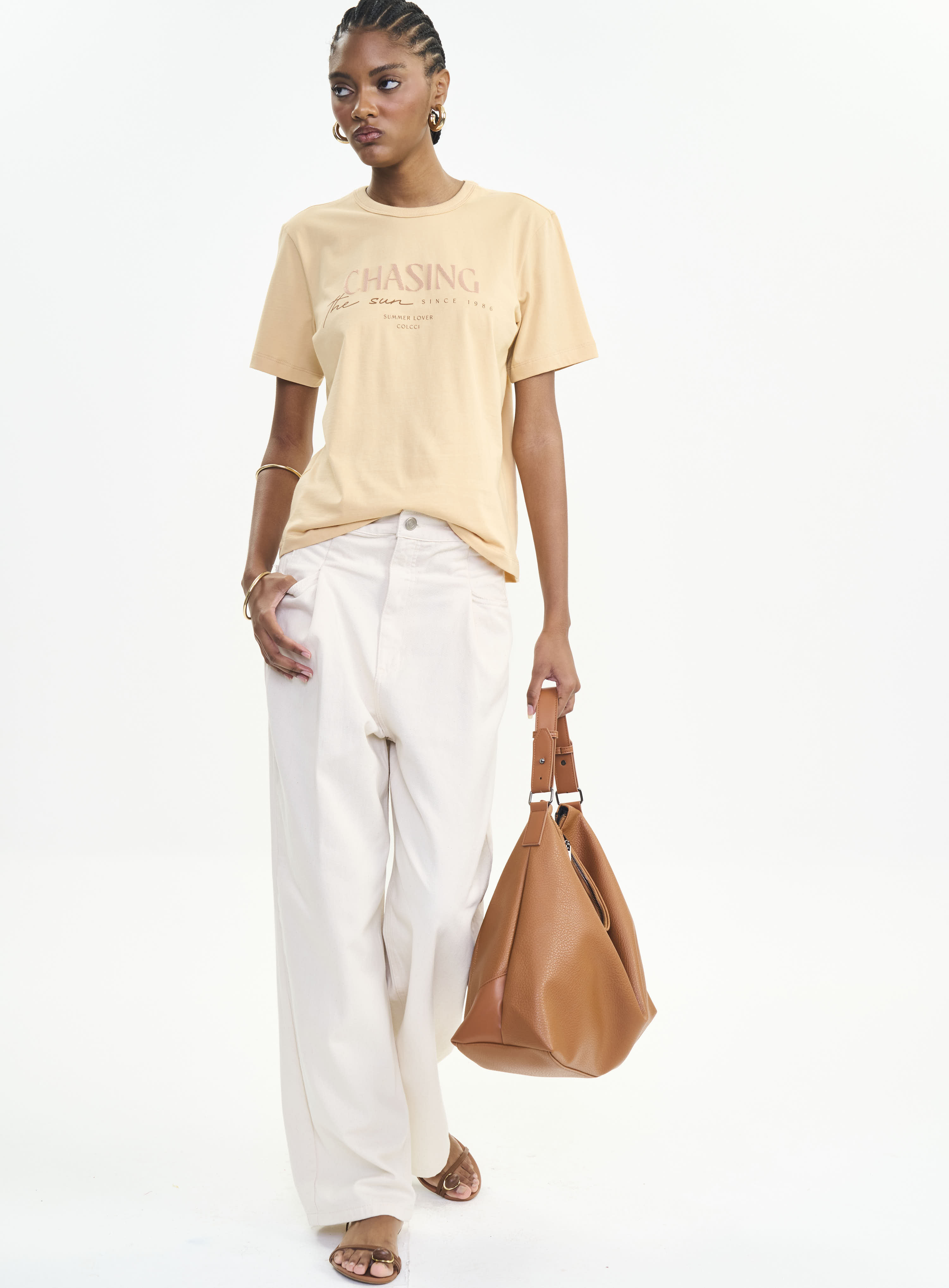 CAMISETA COLCCI G BEGE BIENTO