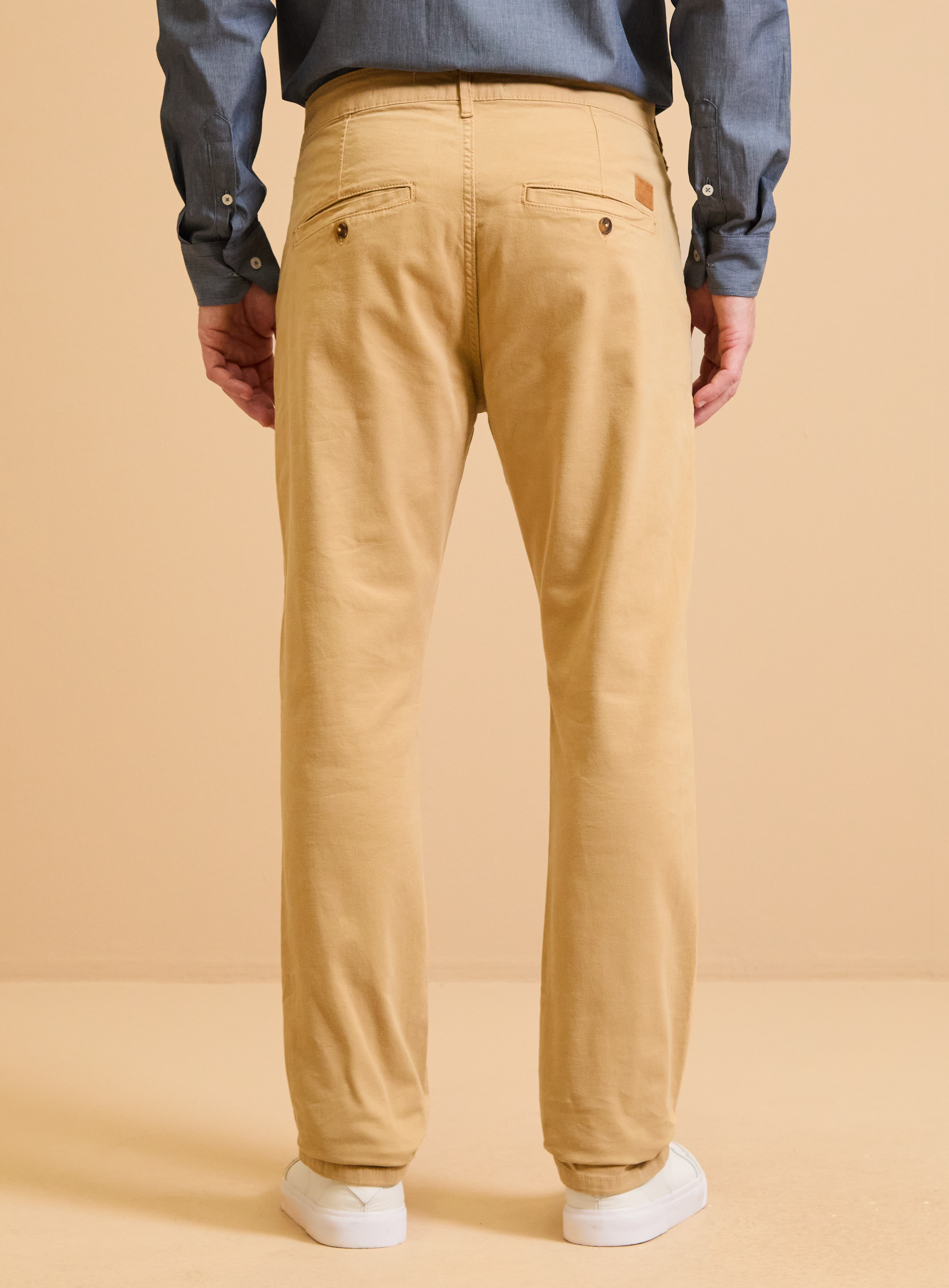 CALÇA SARJA VITOR 38 AZUL OLYMPIC