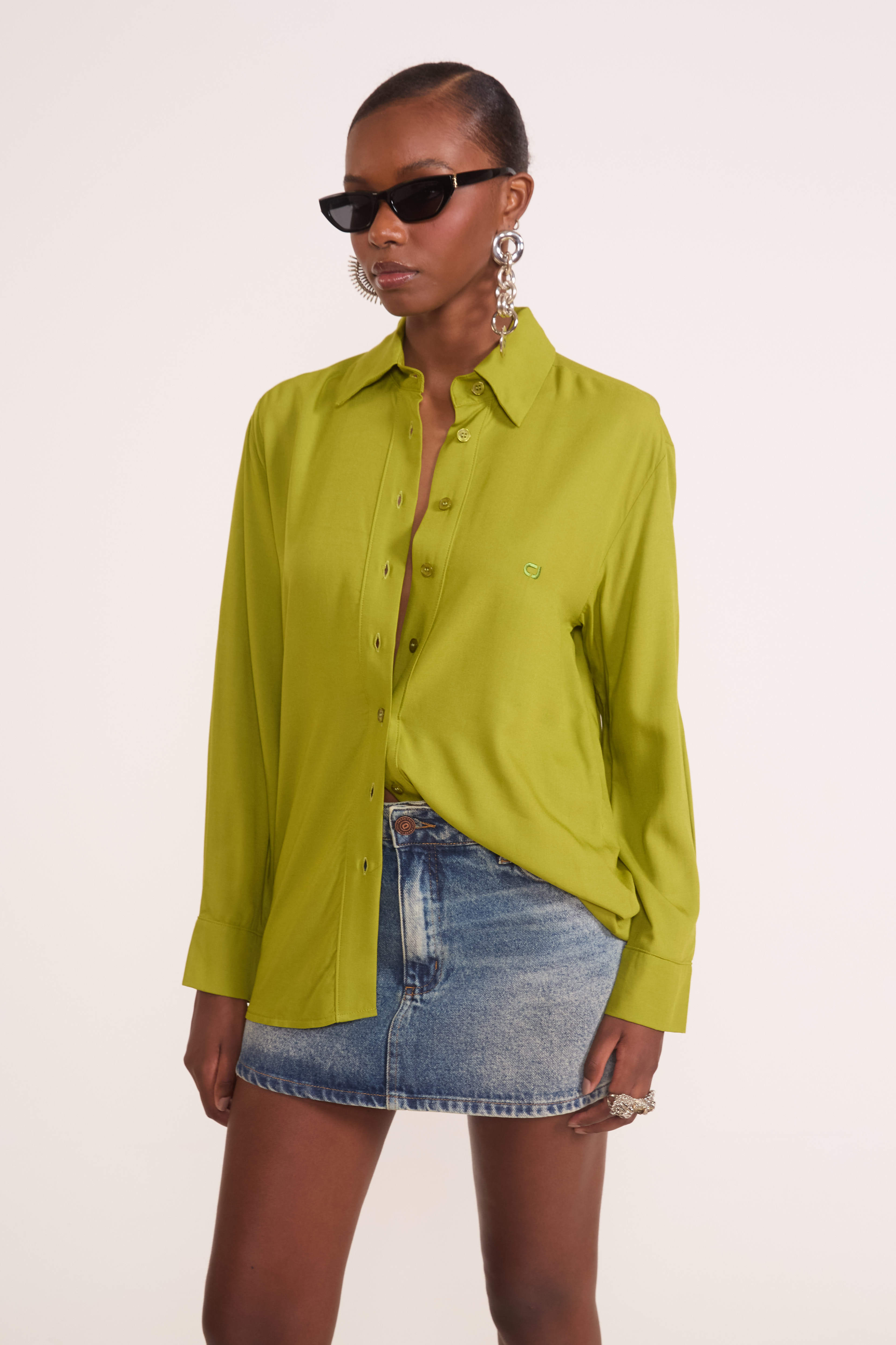 CAMISA COLCCI JEANS G VERDE BOOK