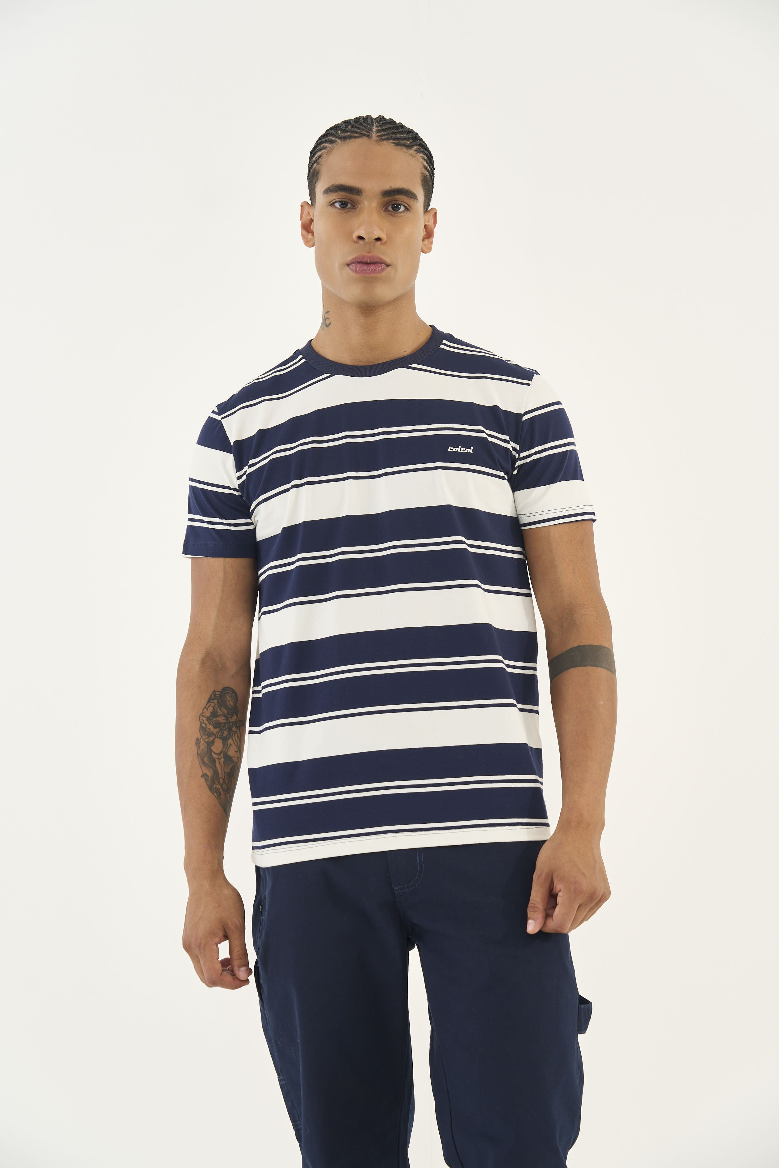 CAMISETA COLCCI G LISTRADO