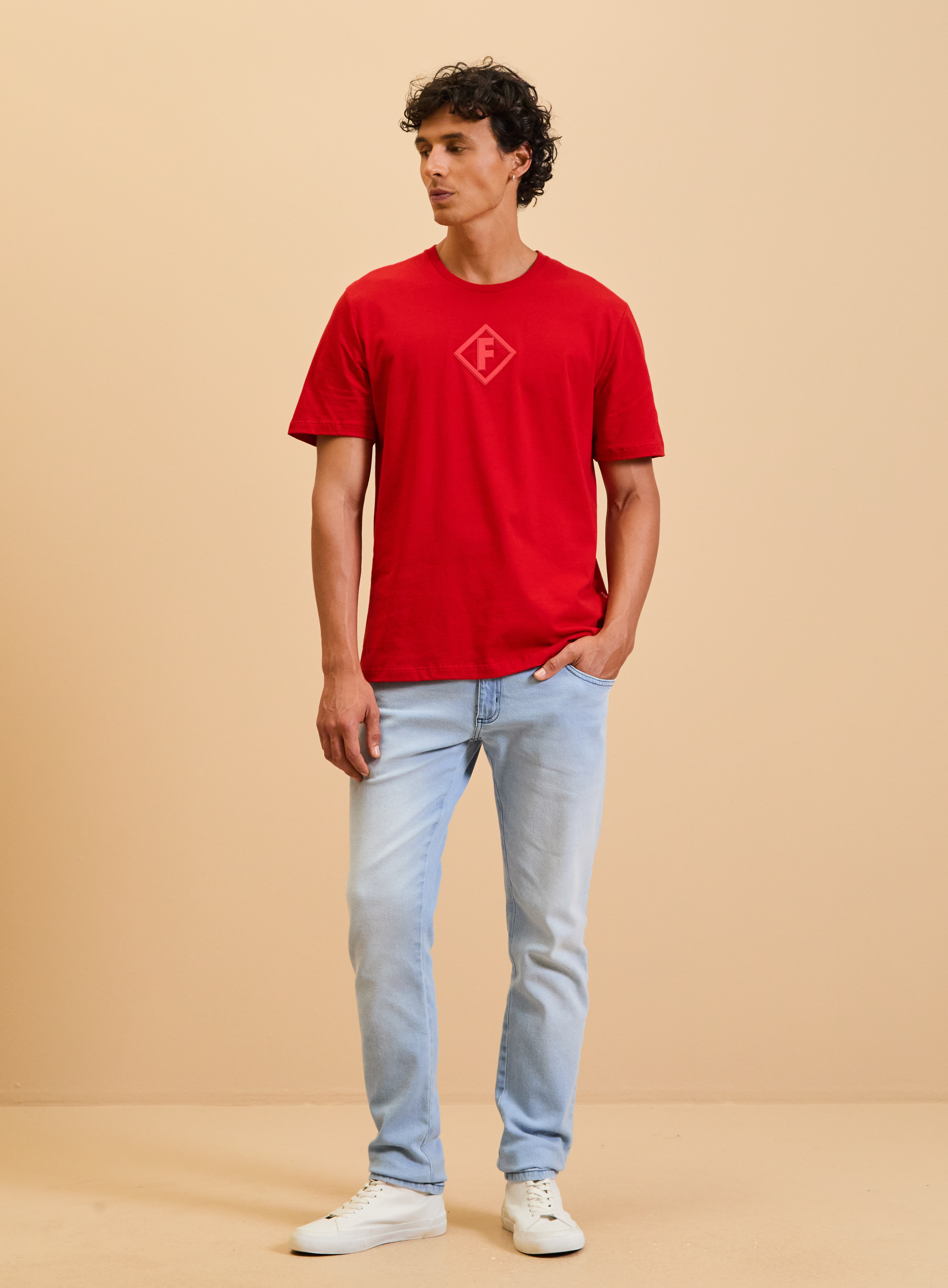 CAMISETA FORUM M VERMELHO SPARKL
