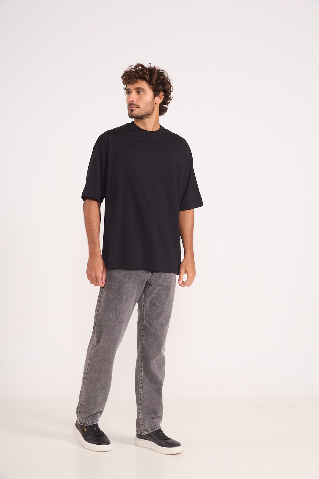 CALÇA JEANS RETA 40 IND.PRETO