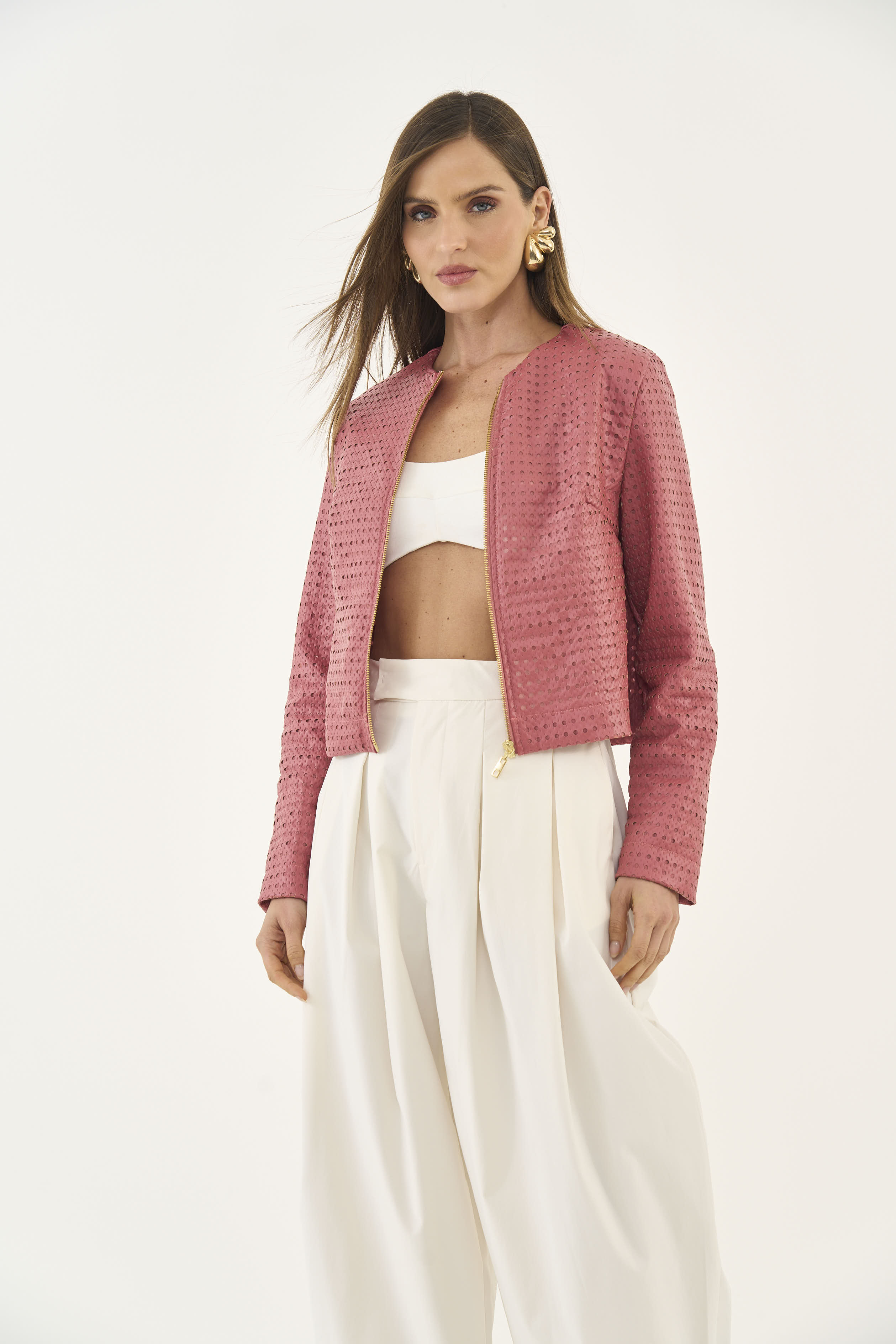 JAQUETA COLCCI PP ROSA PRILA