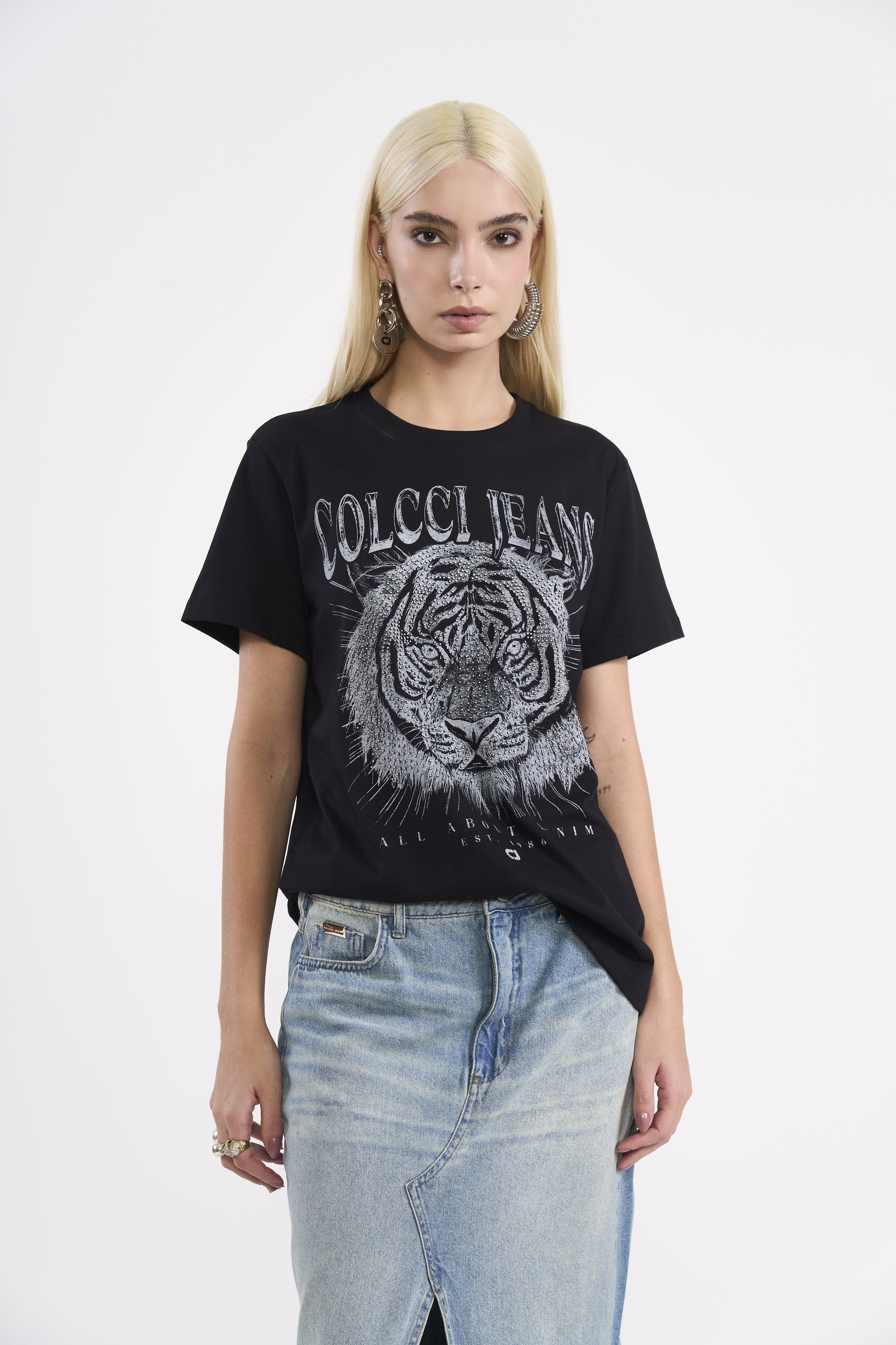 CAMISETA ESTAMPADA P PRETO