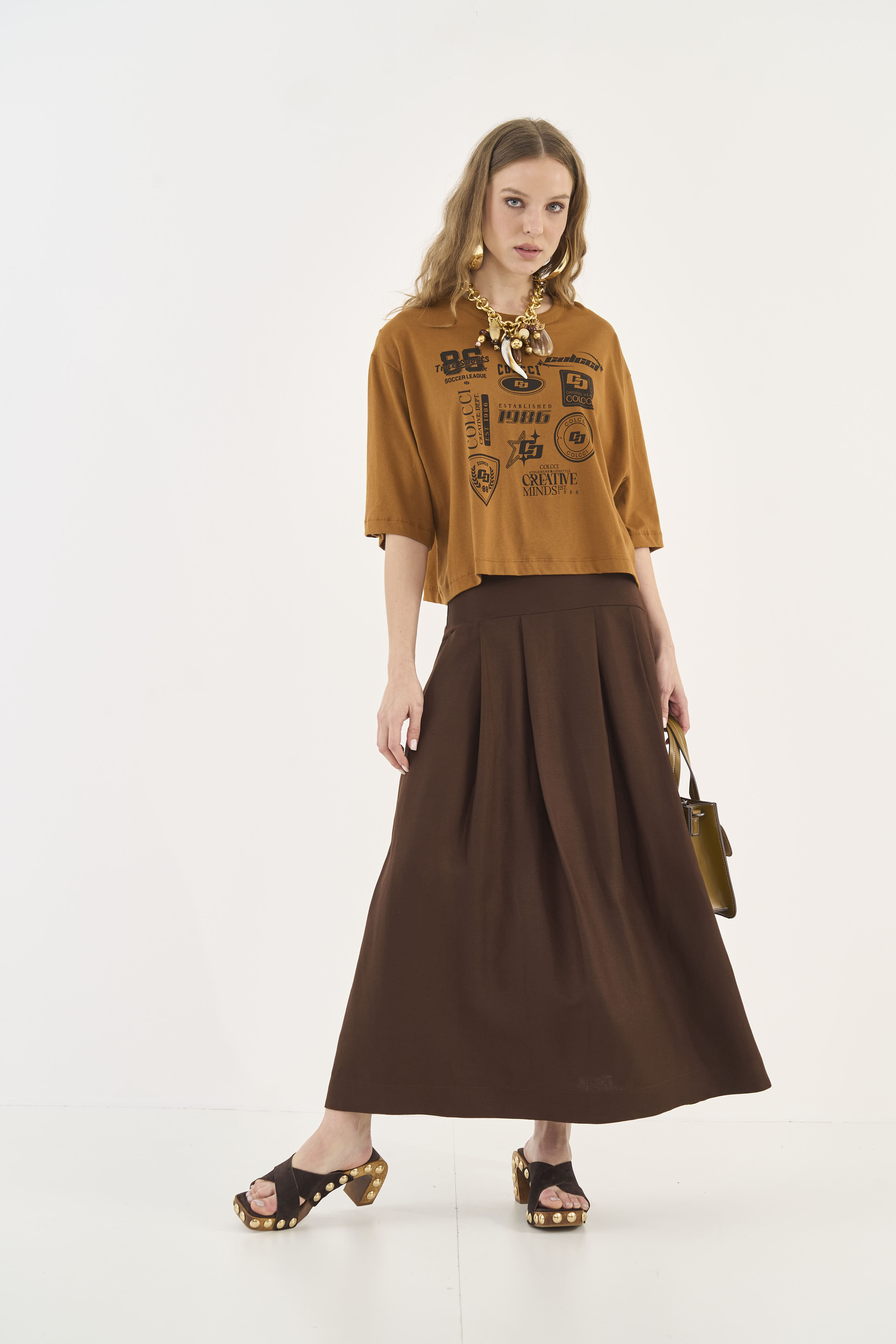 CAMISETA COLCCI M MARROM DROME