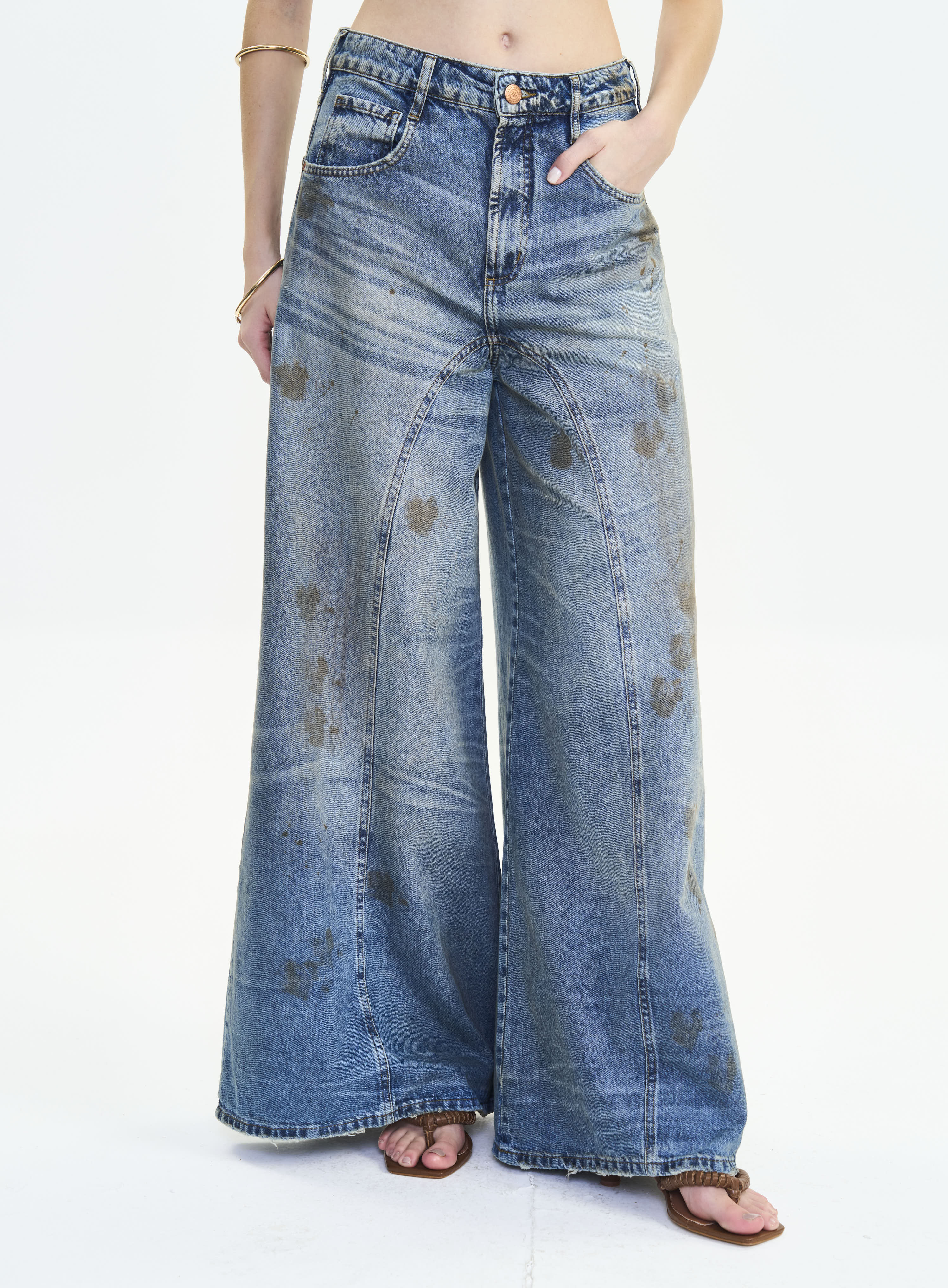 CALÇA JEANS BRUNA LOW 34 INDIGO