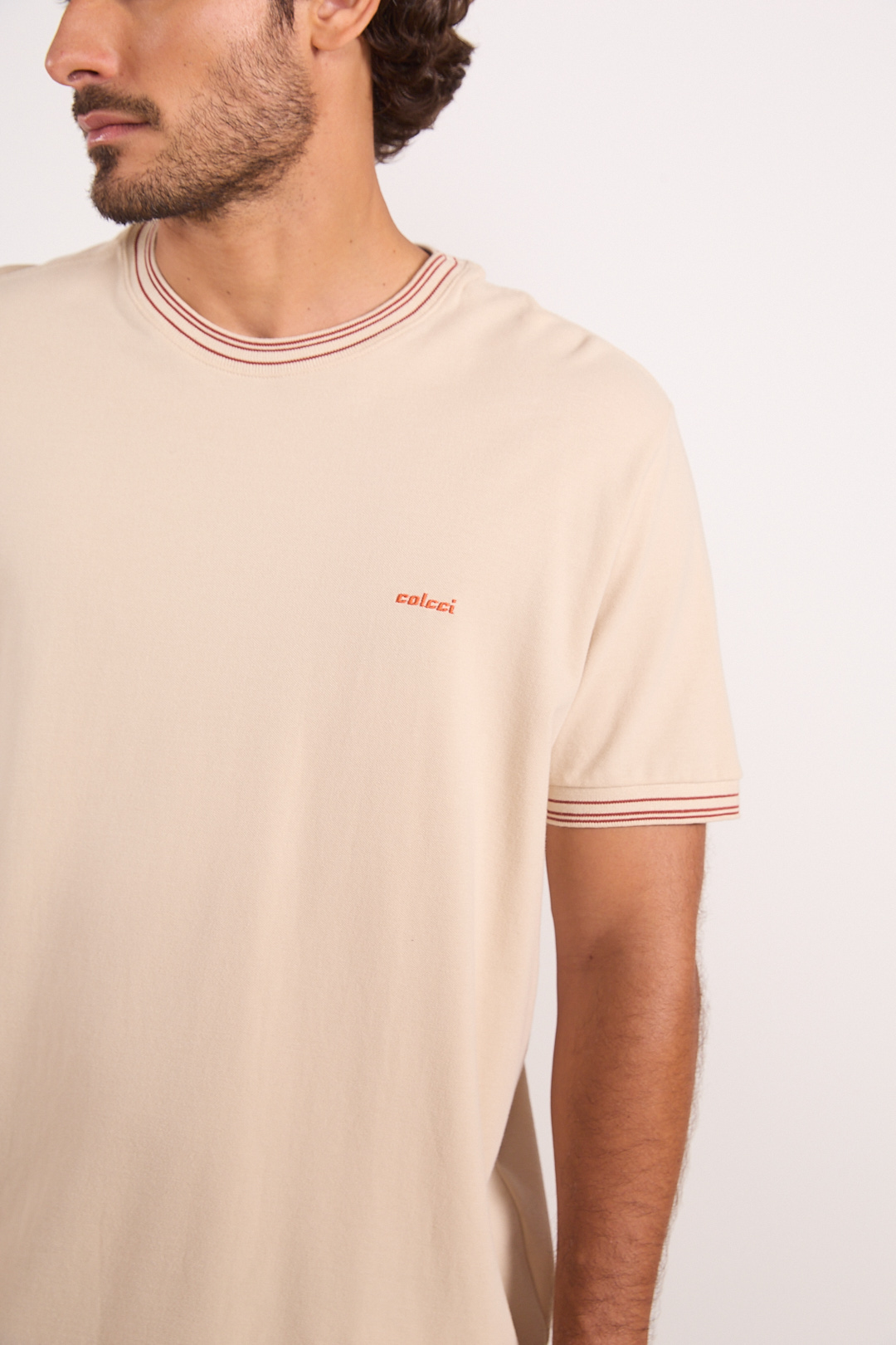 CAMISETA COLCCI M BEGE TAUPE
