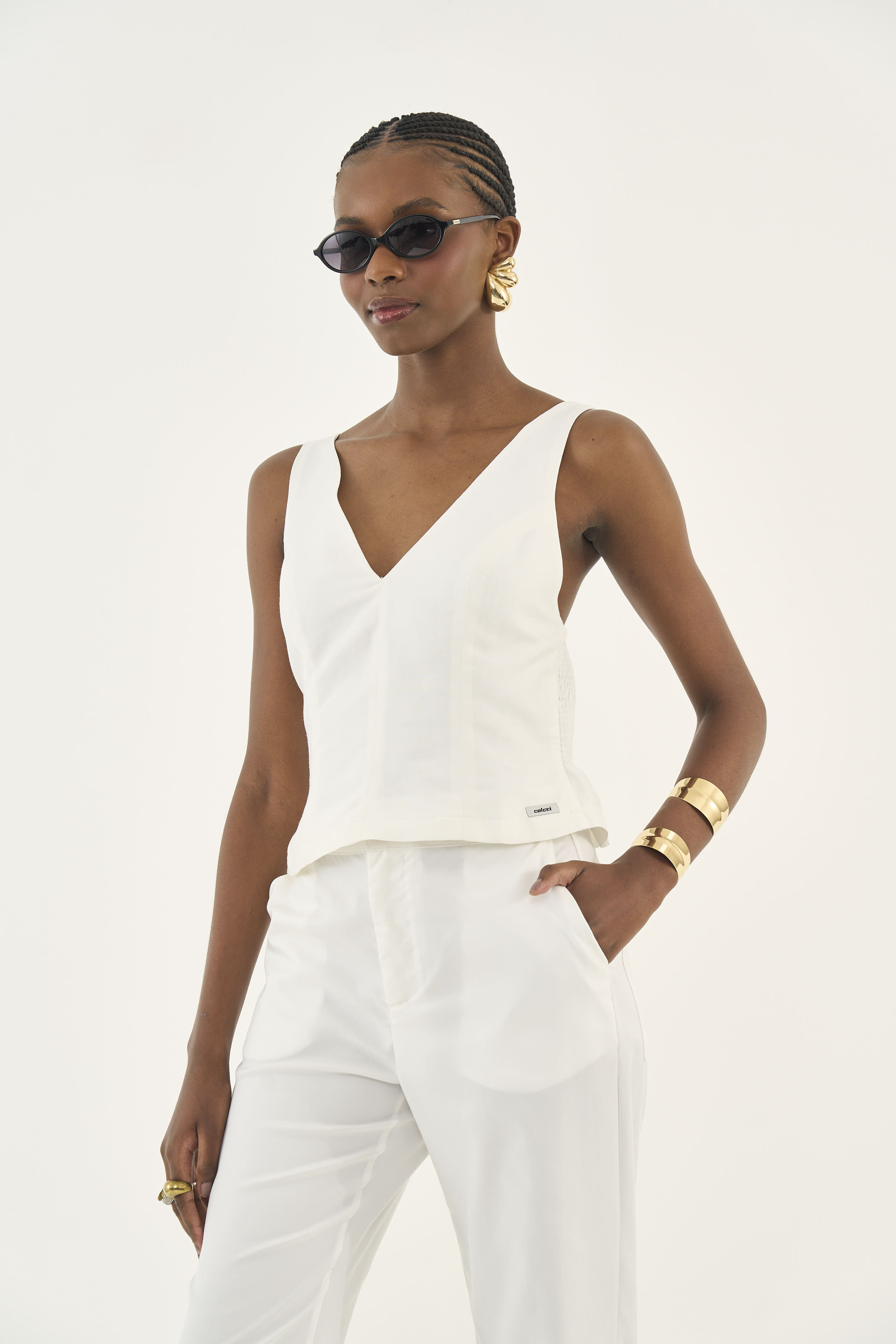 BLUSA LINHO G OFF SHELL