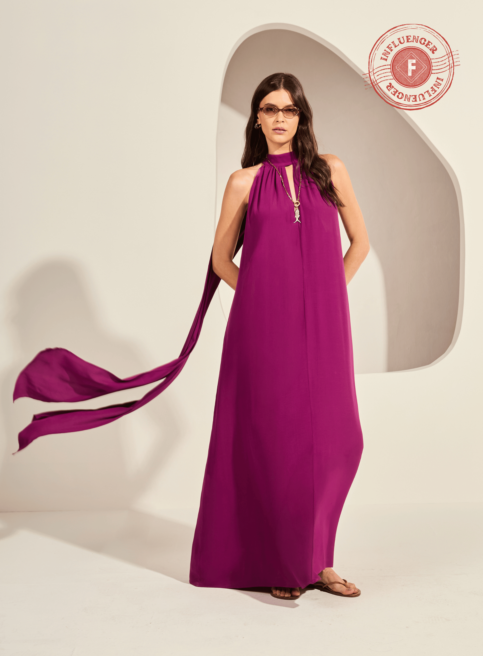 VESTIDO FORUM G ROXO ORCHID TIN