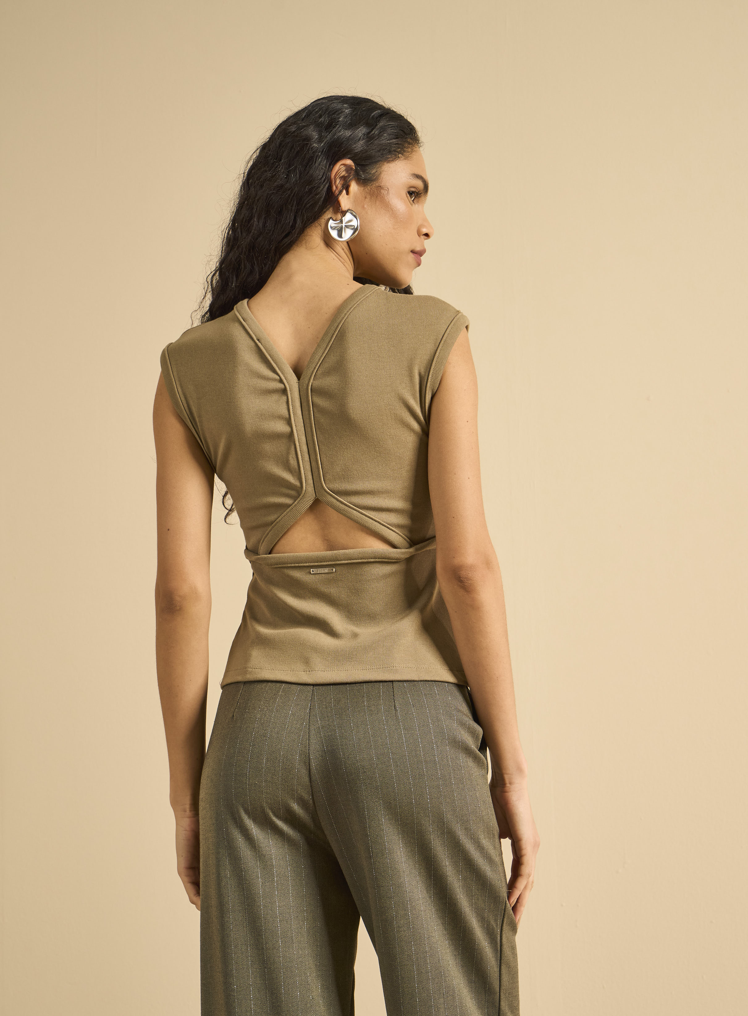 BLUSA FORUM G BEGE TERRE