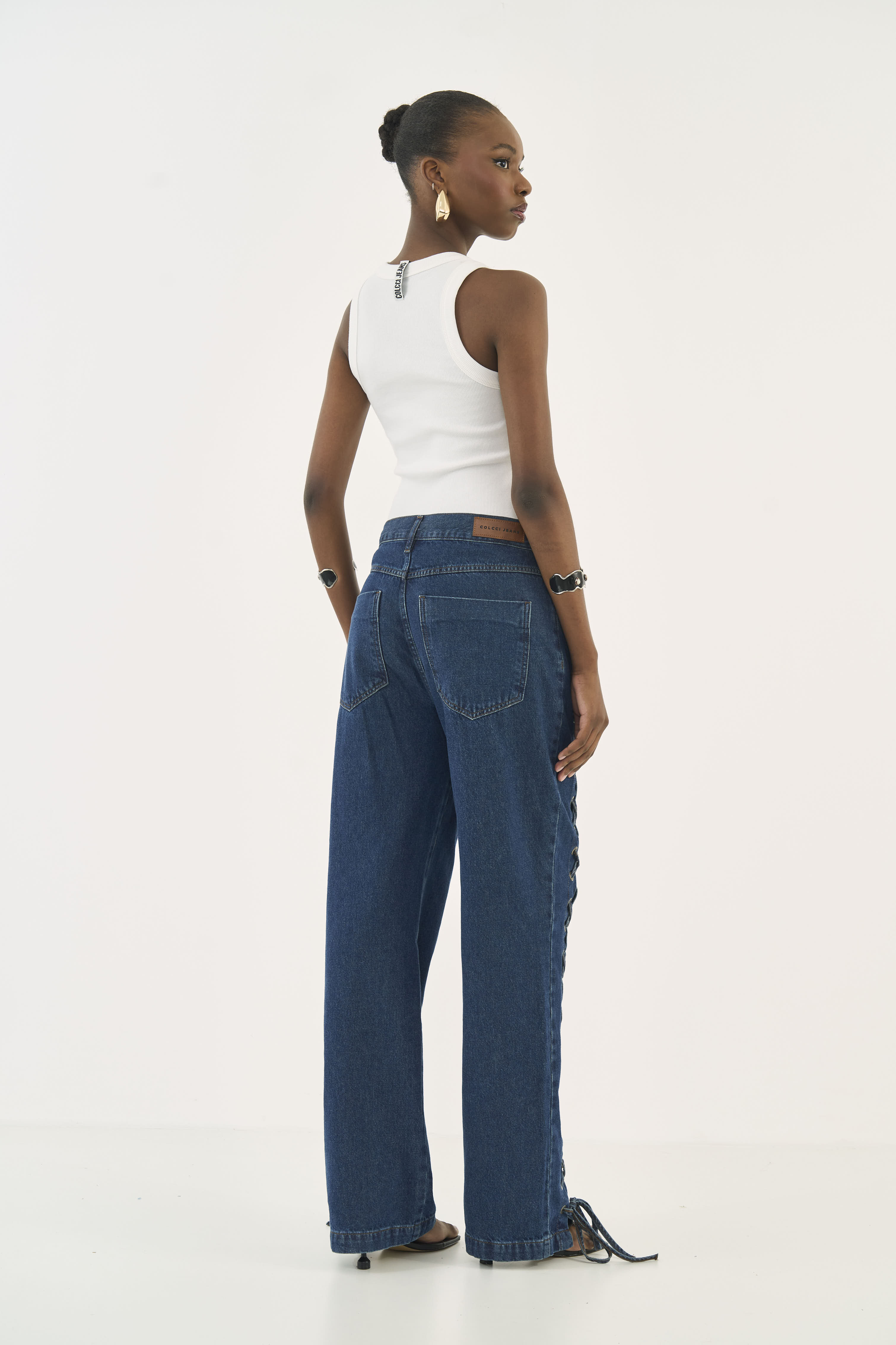 CALÇA JEANS BARCELONA 38 INDIGO