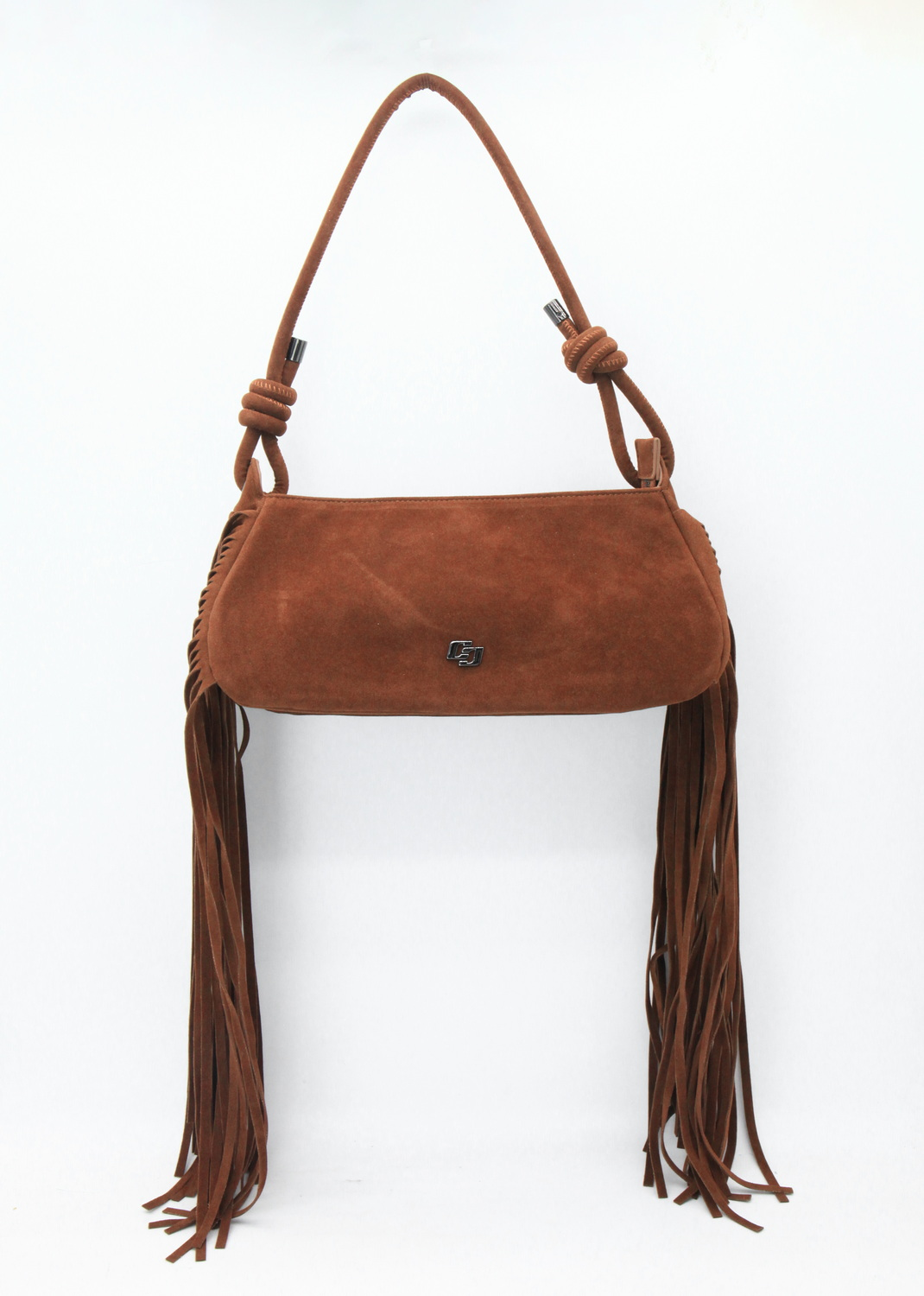 BOLSA COLCCI FEM SHOULDER  FRANJA U CARAMELO