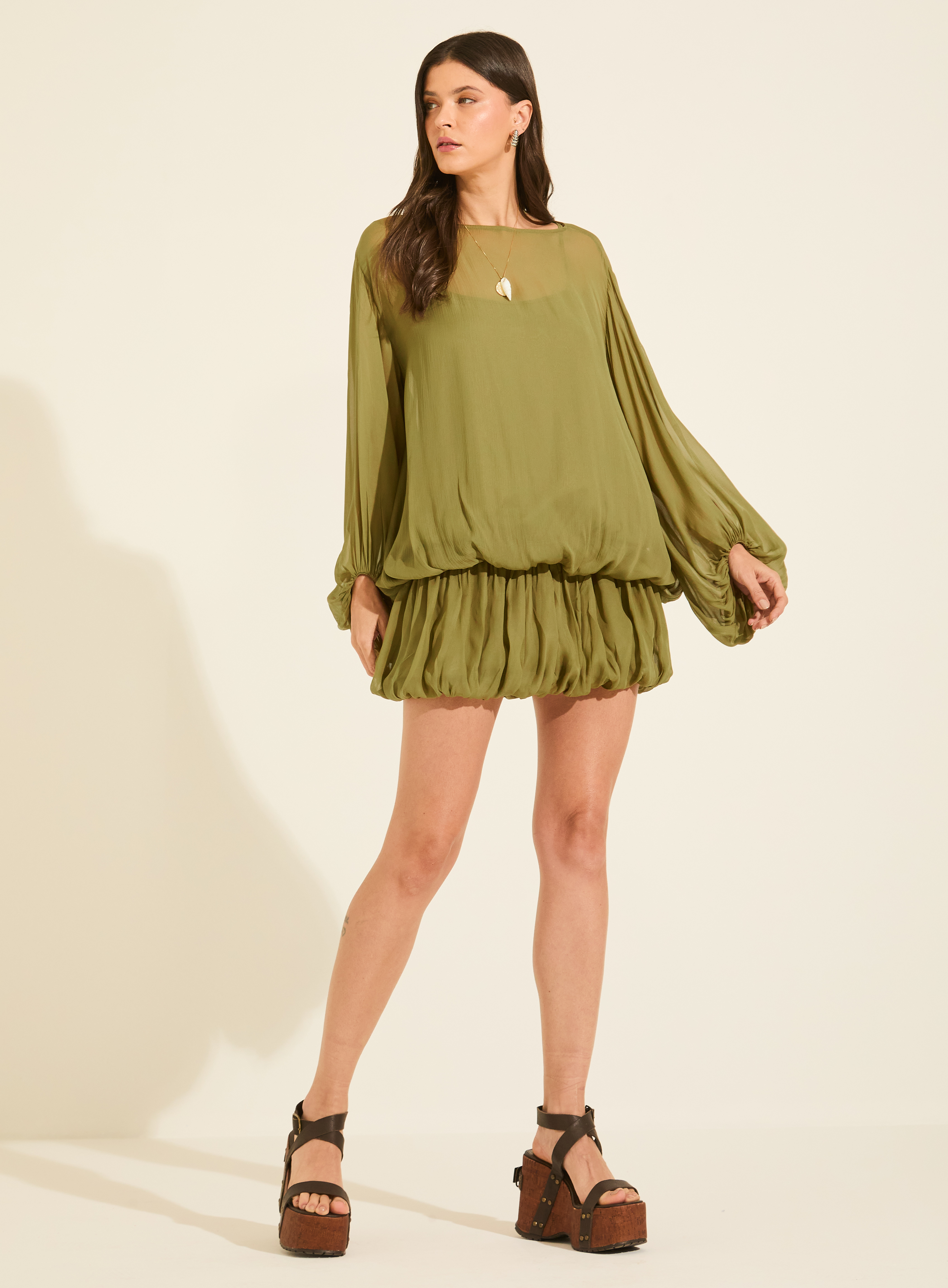 VESTIDO FORUM M VERDE CORSAIR