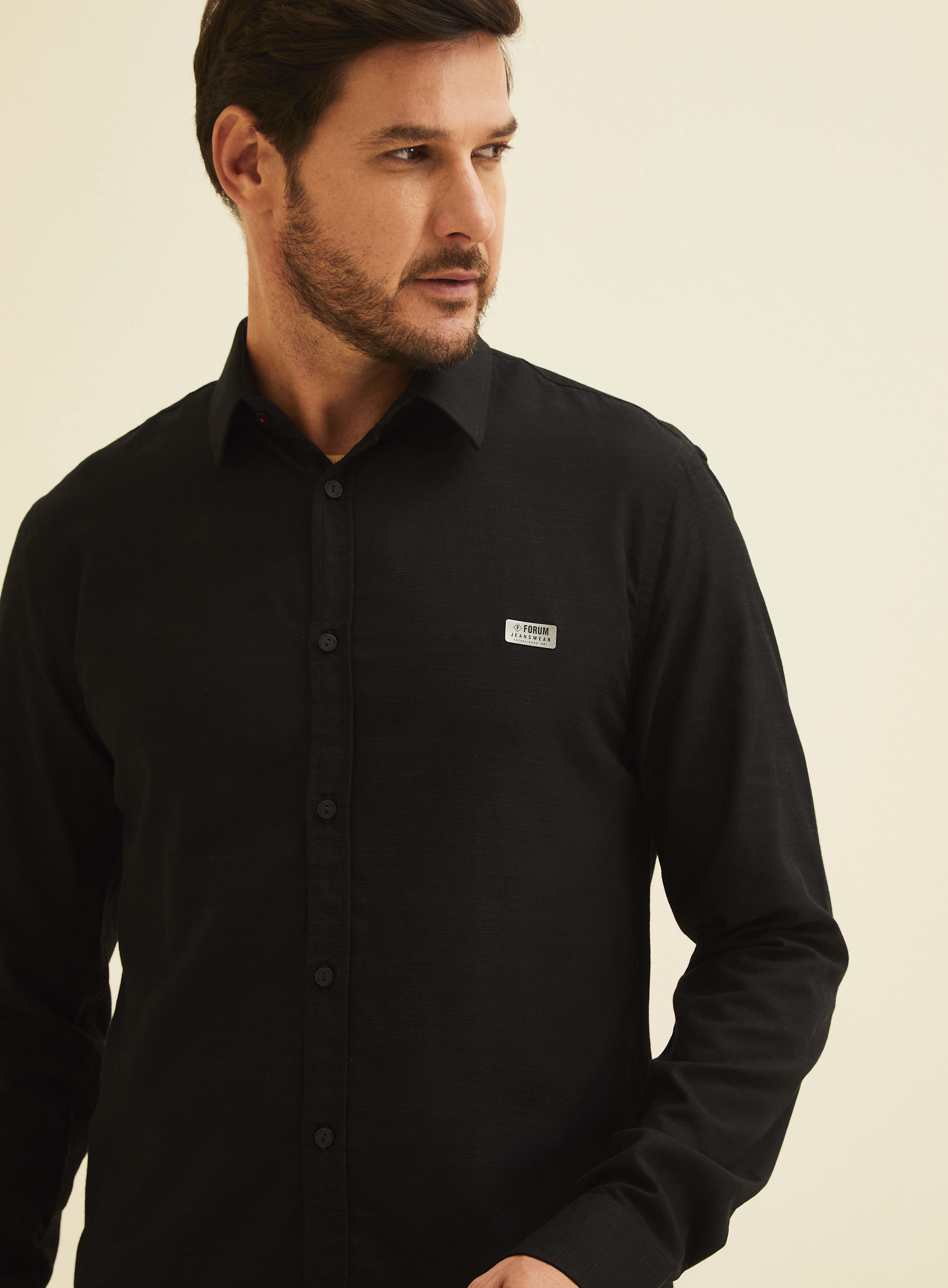 CAMISA SLIM FIT 4 PRETO