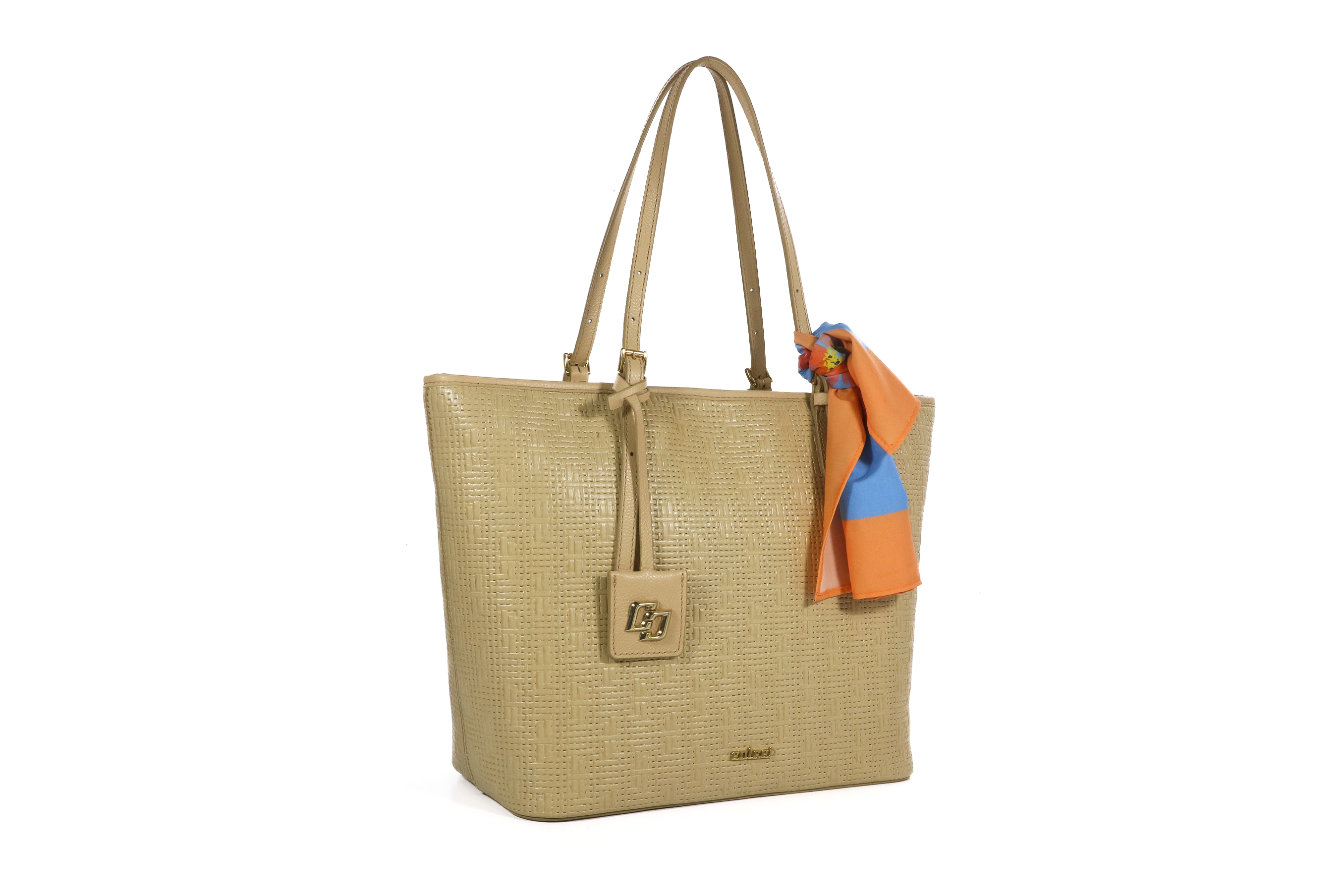 BOLSA COLCCI SHOPPING LIA LENÇO U MARROM TIRAMISU