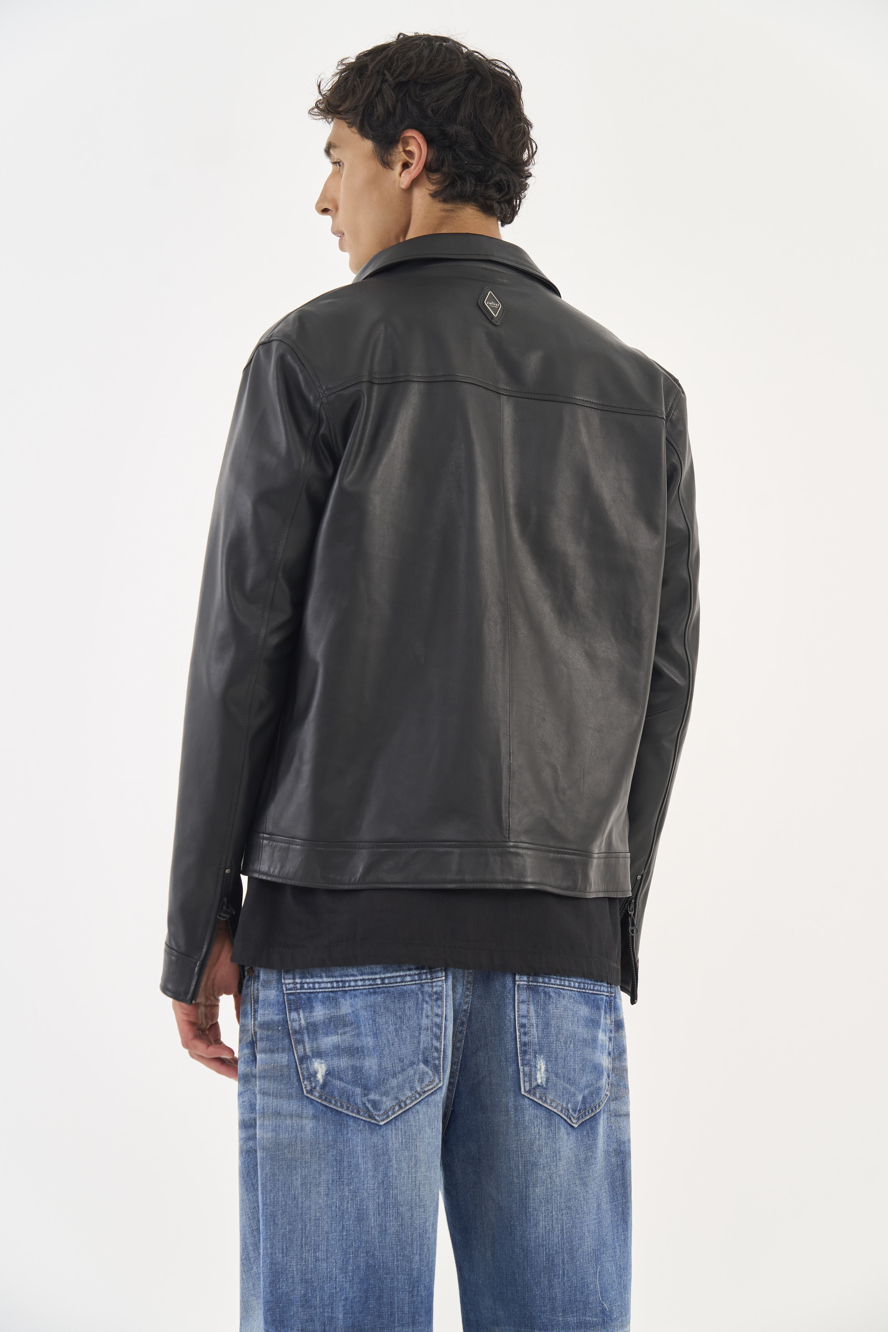 JAQUETA DE COURO M PRETO
