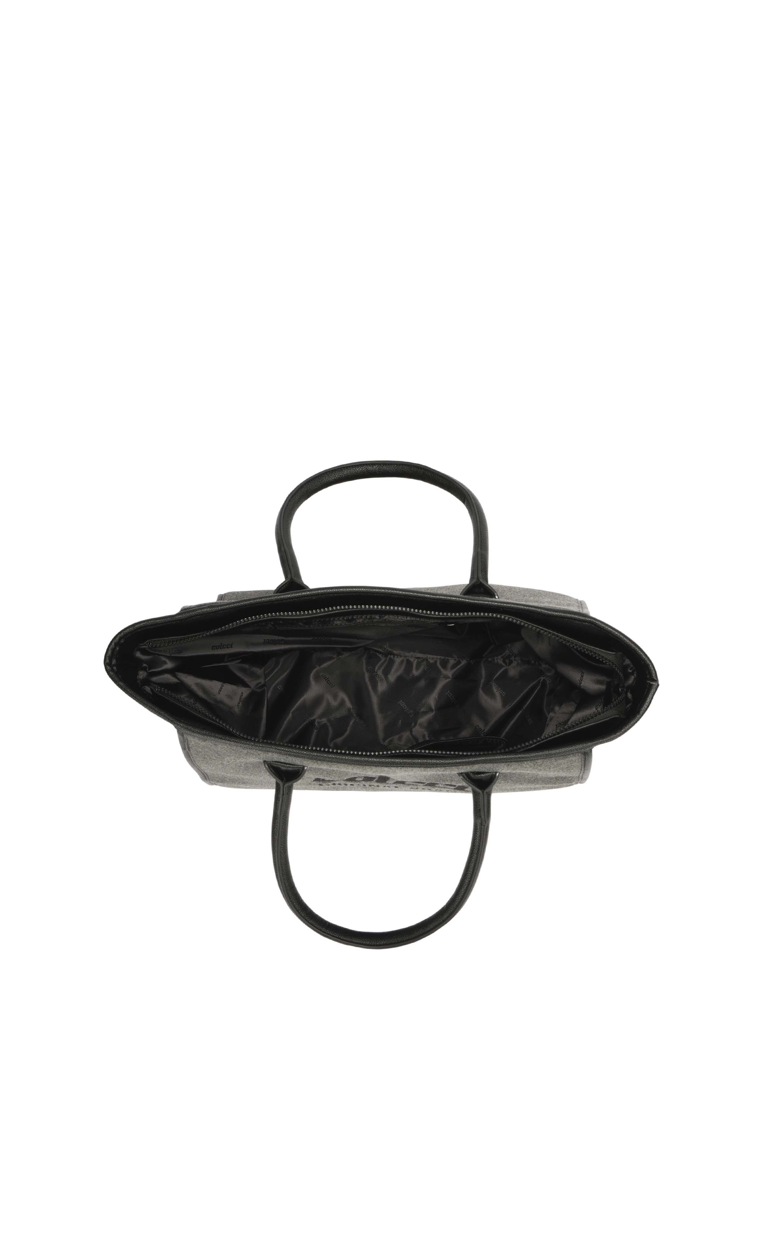 BOLSA COLCCI FEM SHOPPING BAG TECIDO U CINZA ALITA
