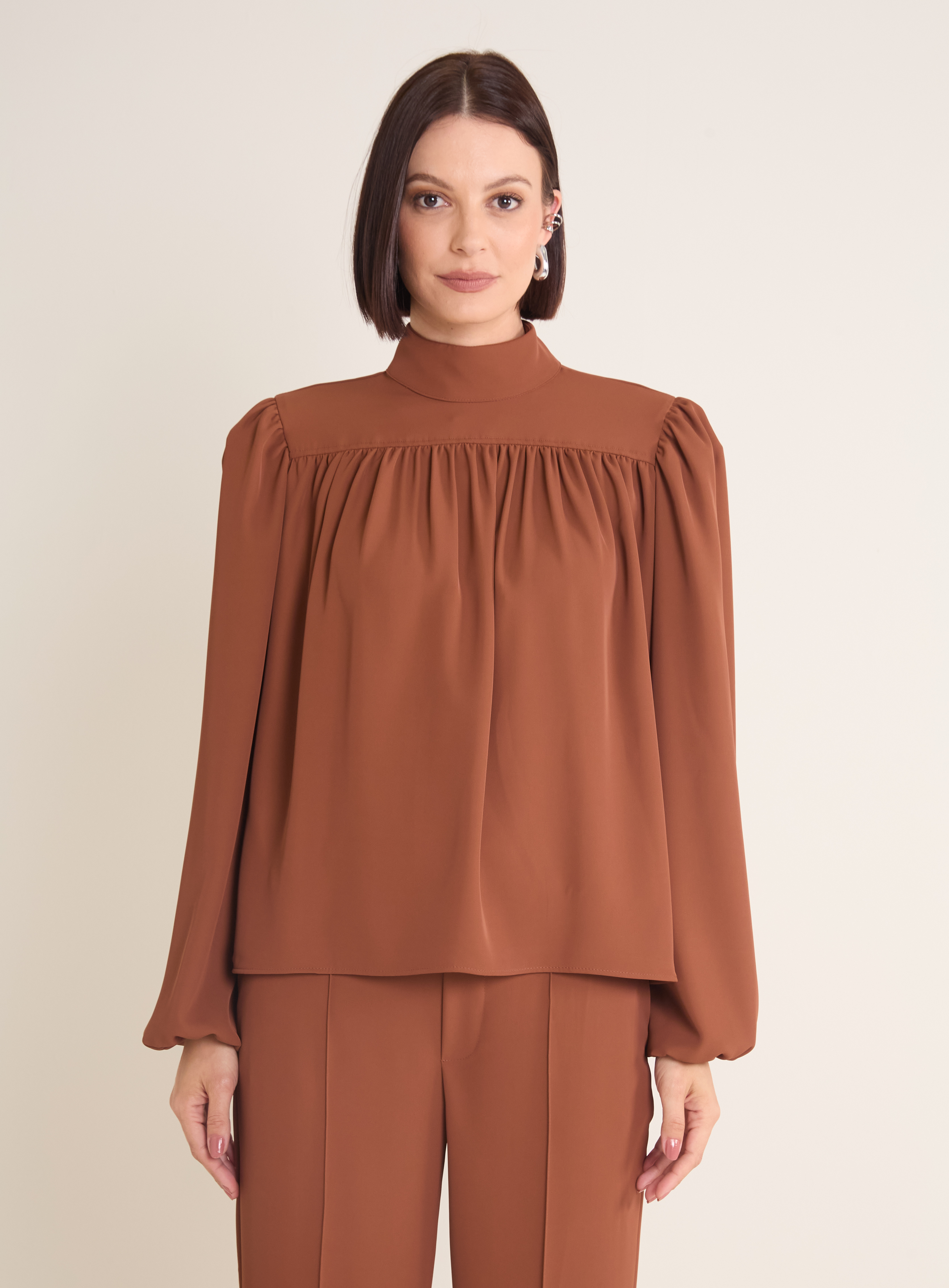 BLUSA FORUM G MARROM IMBUIA