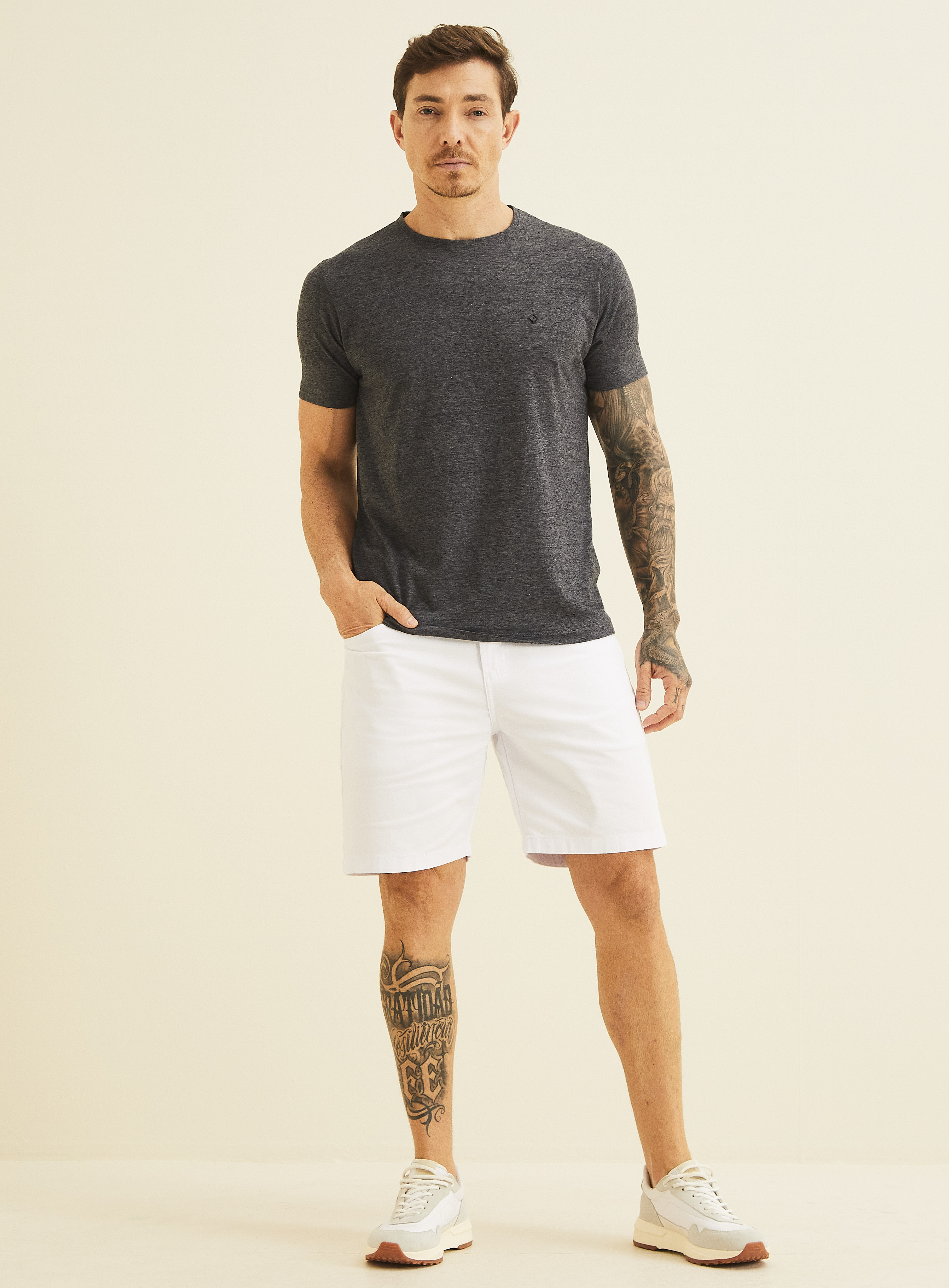 CAMISETA FORUM PACK 2PEÇAS GG PRETO/BRANCO
