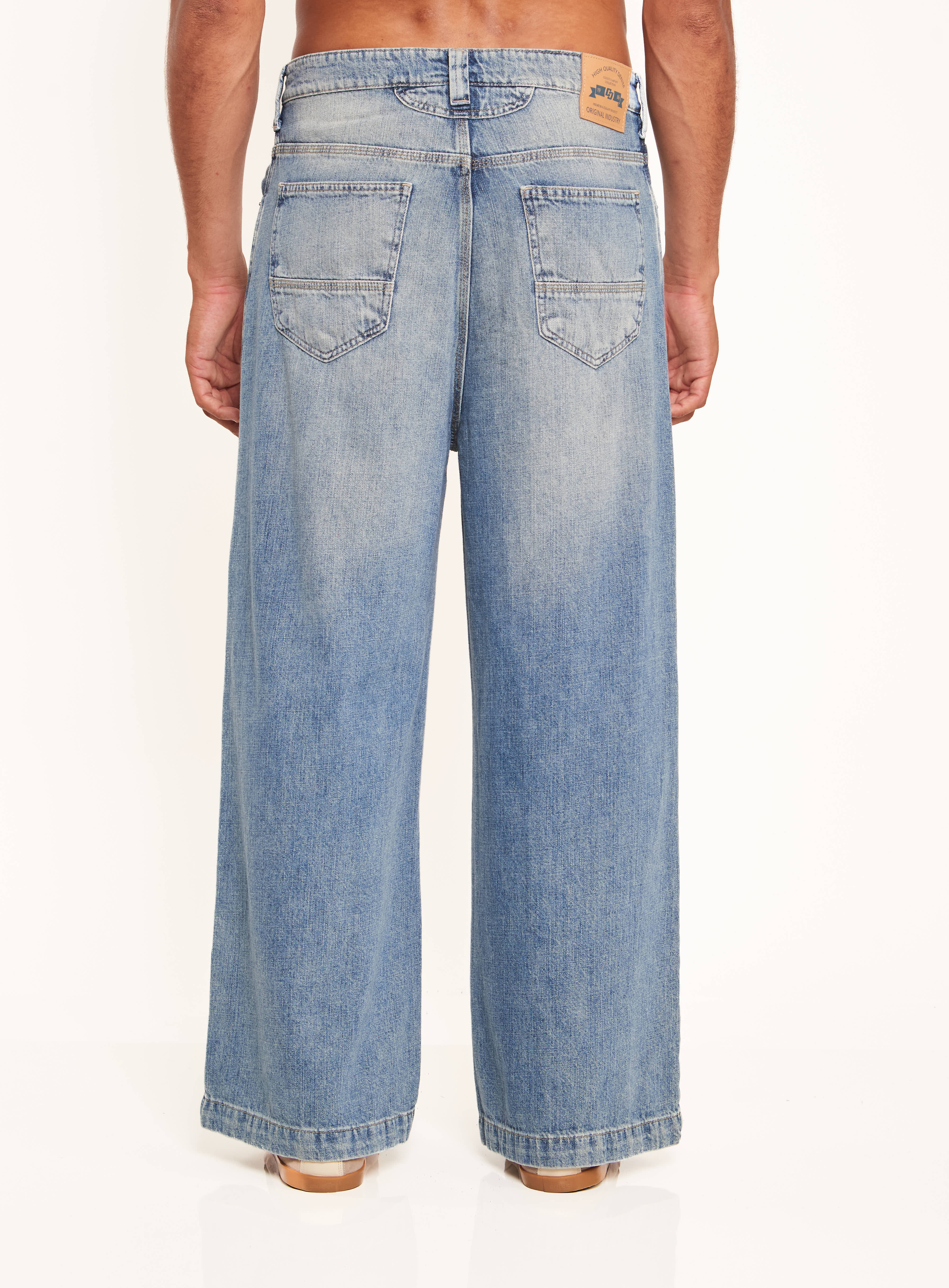 CALÇA JEANS SUPER BAGGY 38 INDIGO