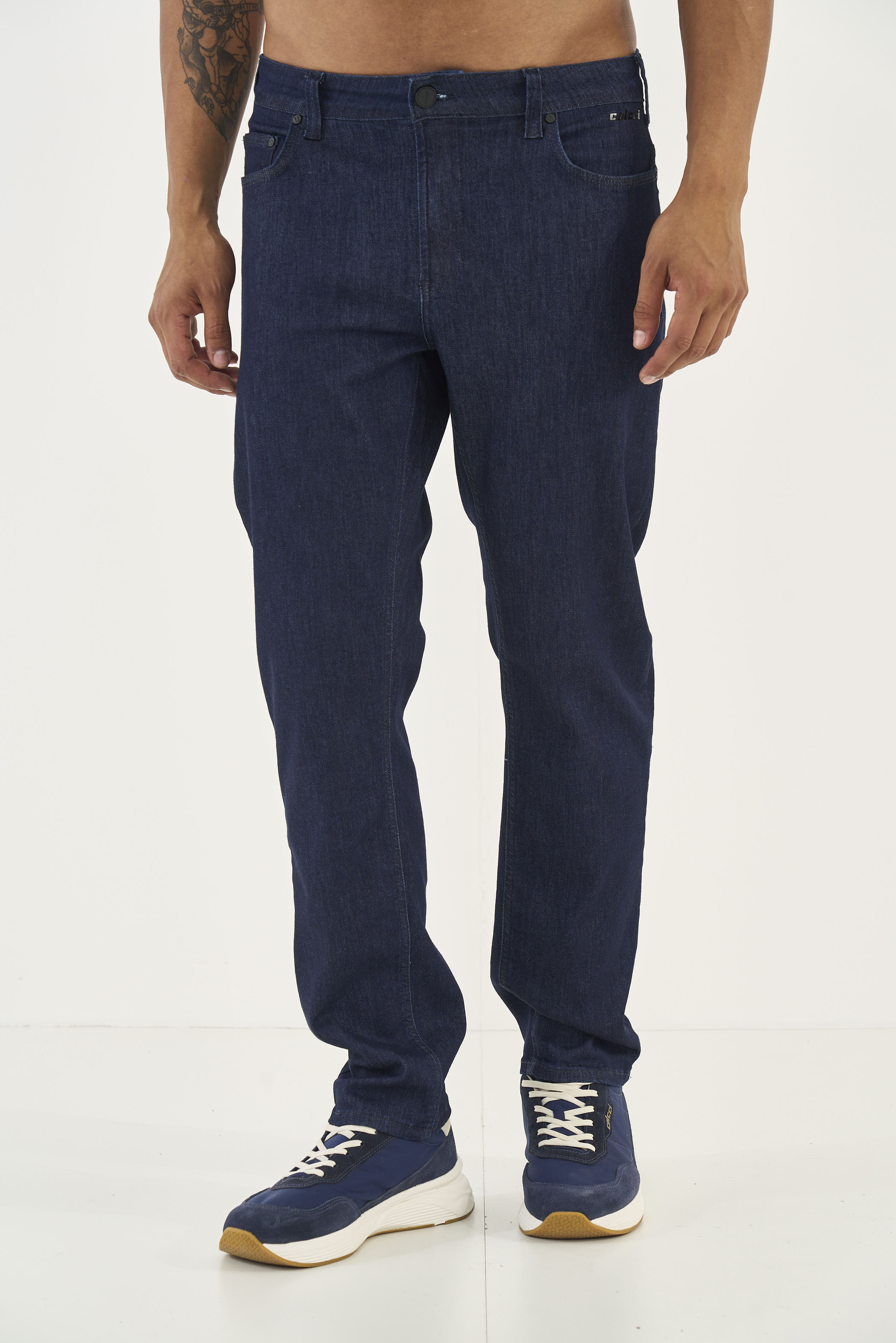 CALÇA JEANS RETA 42 INDIGO