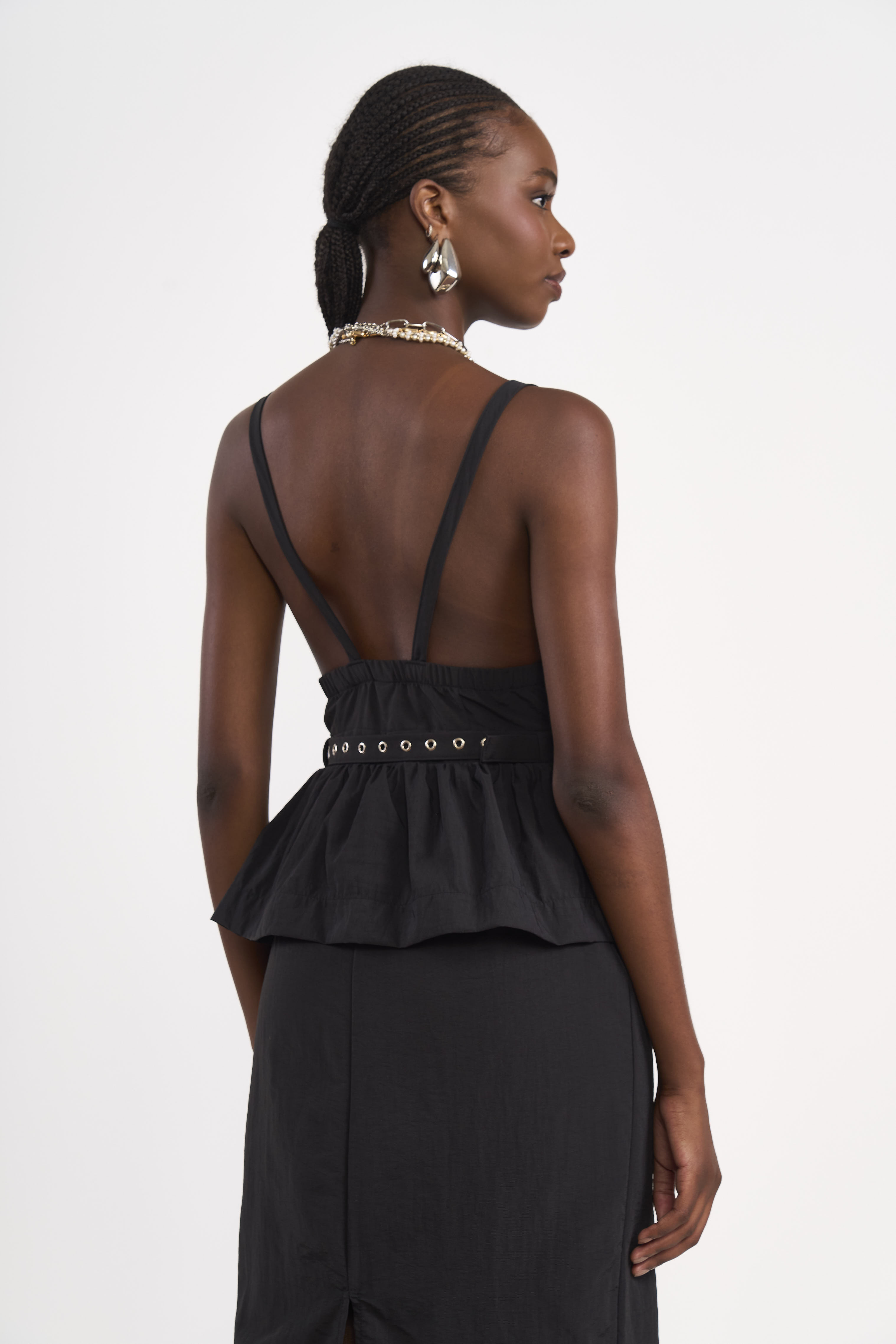 VESTIDO COM CINTO P PRETO
