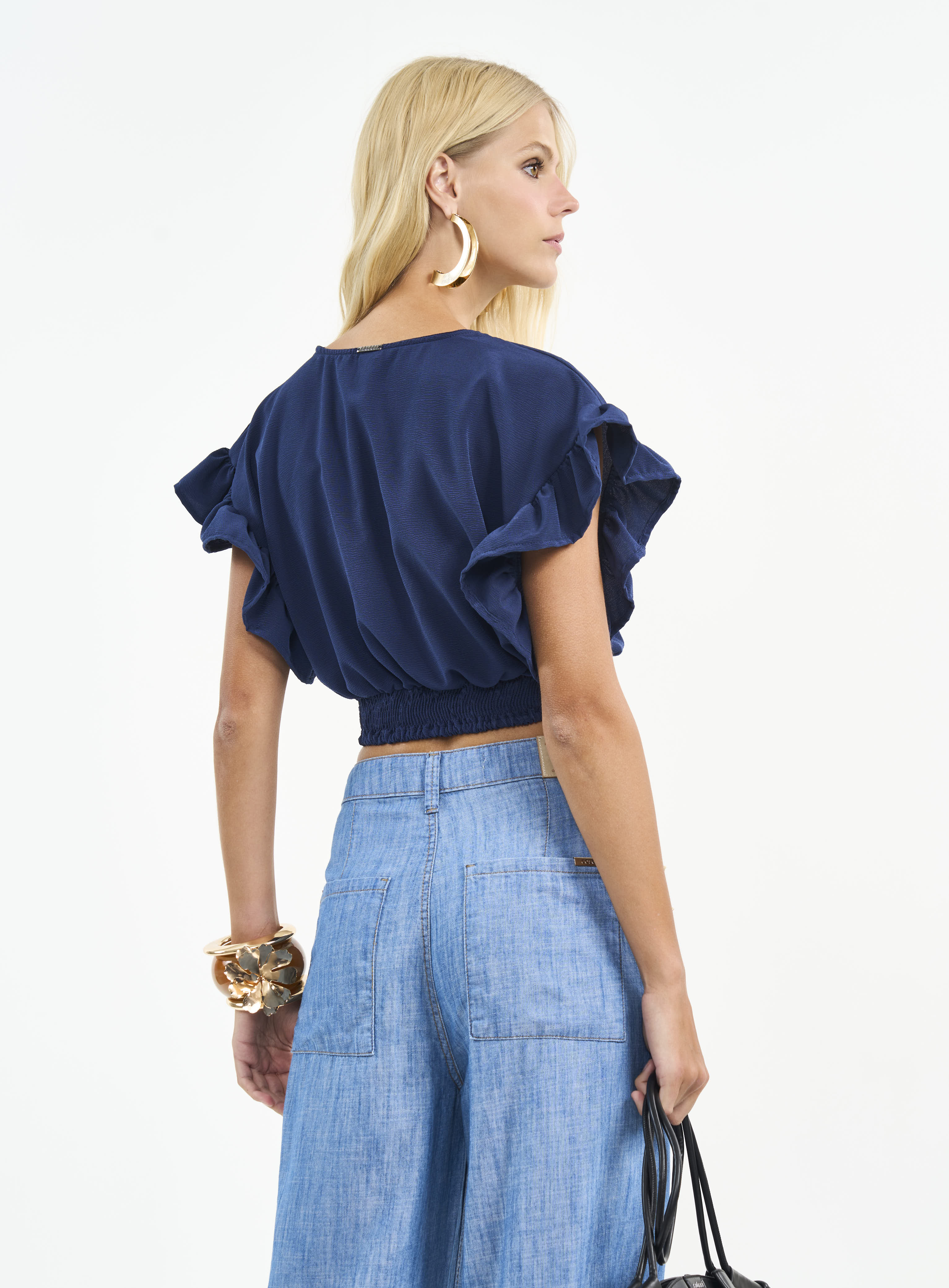 BLUSA COLCCI M AZUL OLYMPIC
