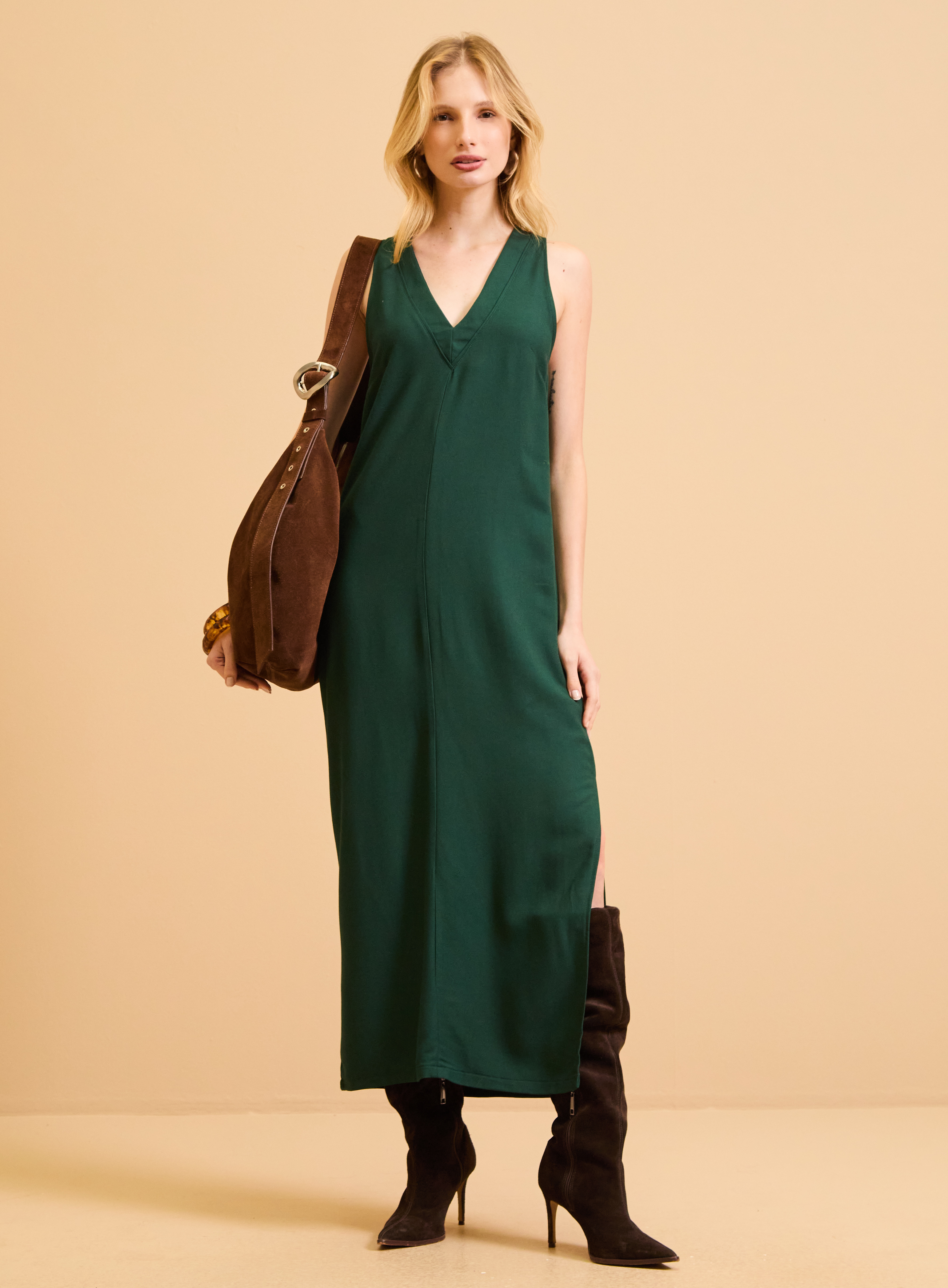 VESTIDO FORUM G VERDE MALACHITE
