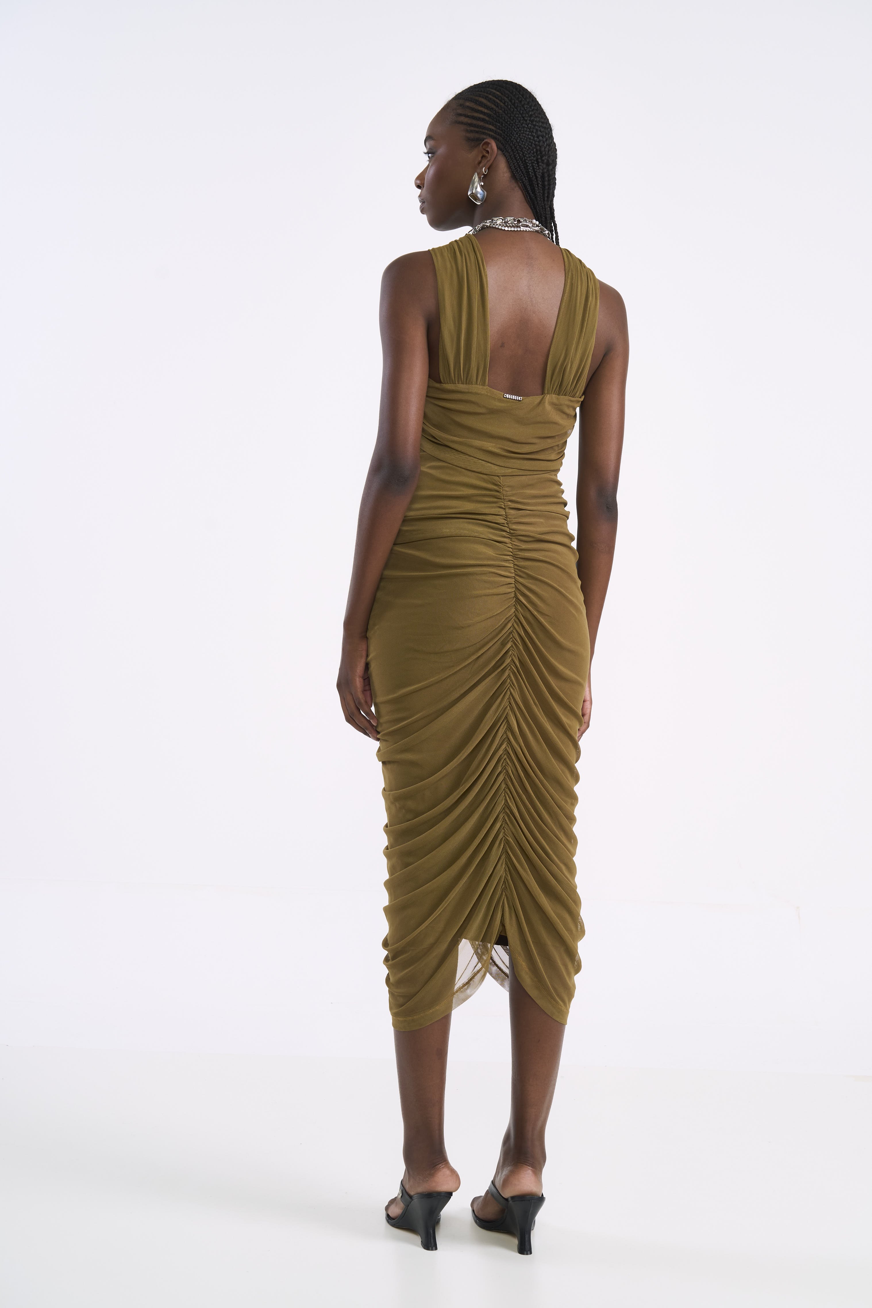 VESTIDO TULE G MARROM CUMARU